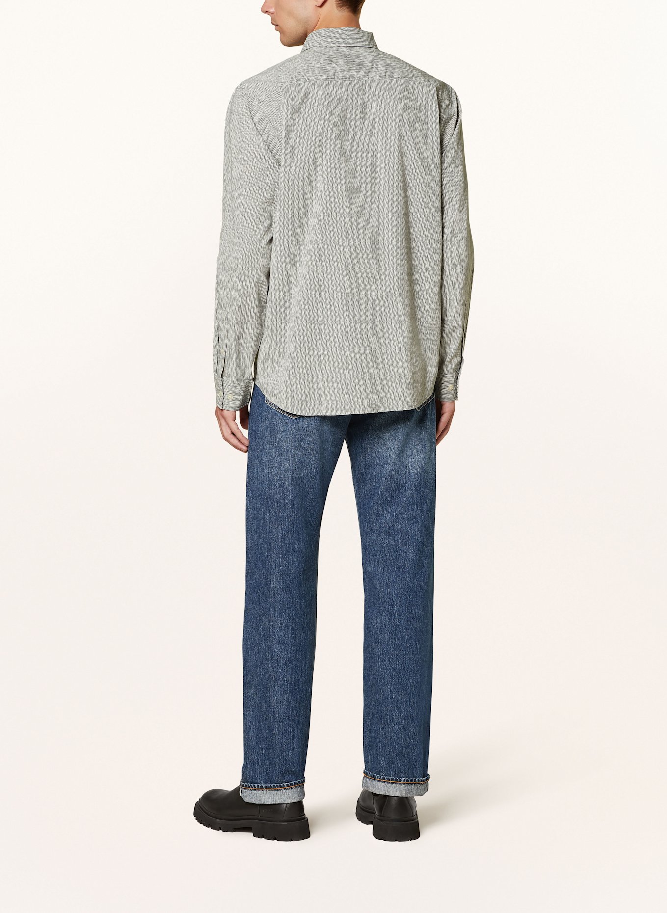 Marc O'Polo Hemd Regular Fit, Farbe: WEISS/ GRAU (Bild 3)