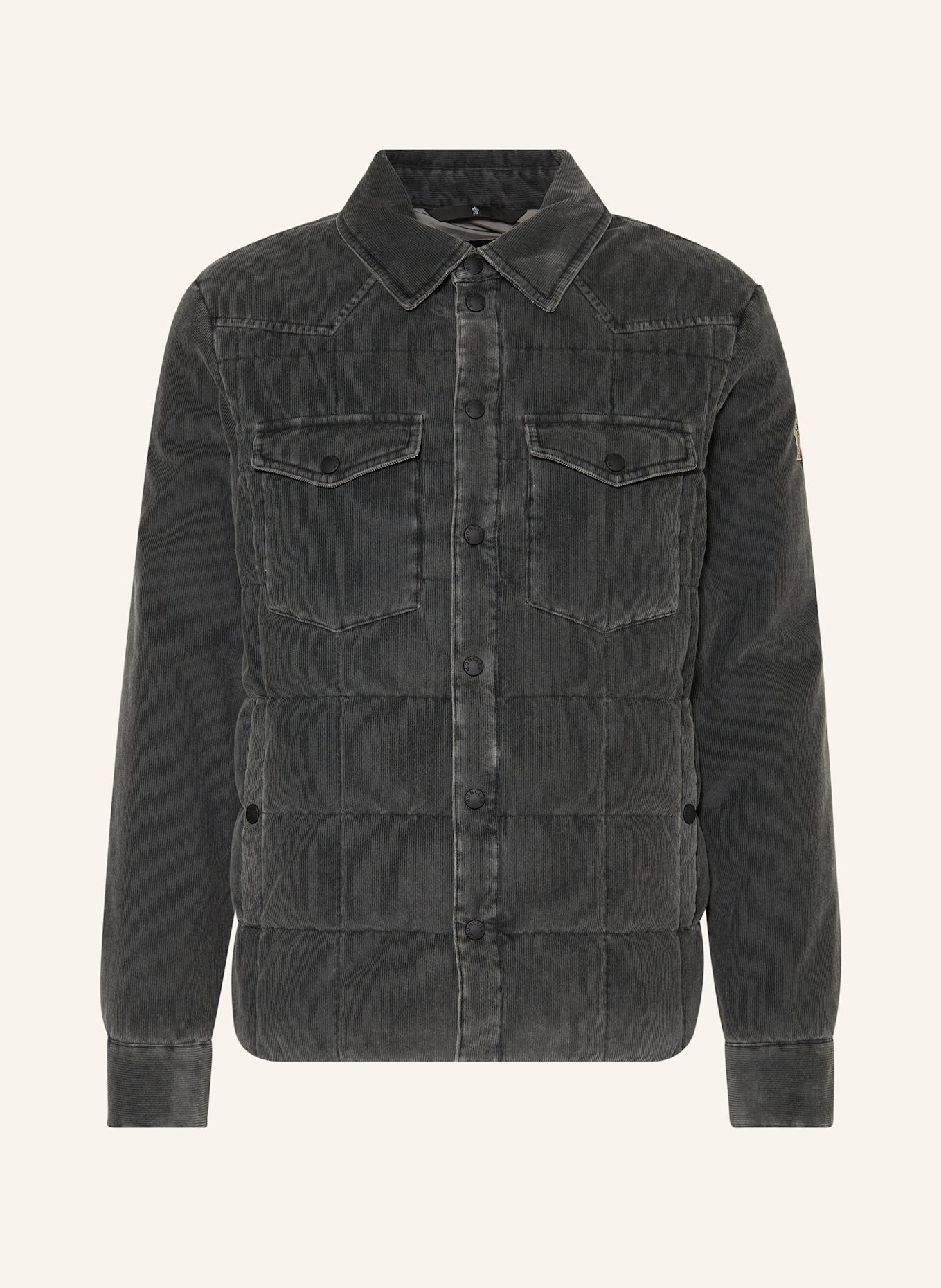 【希少】 MONCLER Gelt corduroy down jacket ダウンジャケット MONCLER GRENOBLE Corduroy down jacket GELT in dark gray