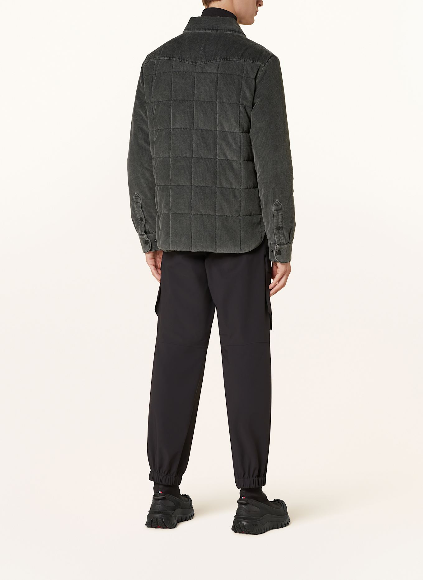 【希少】 MONCLER Gelt corduroy down jacket ダウンジャケット MONCLER GRENOBLE Corduroy down jacket GELT in dark gray