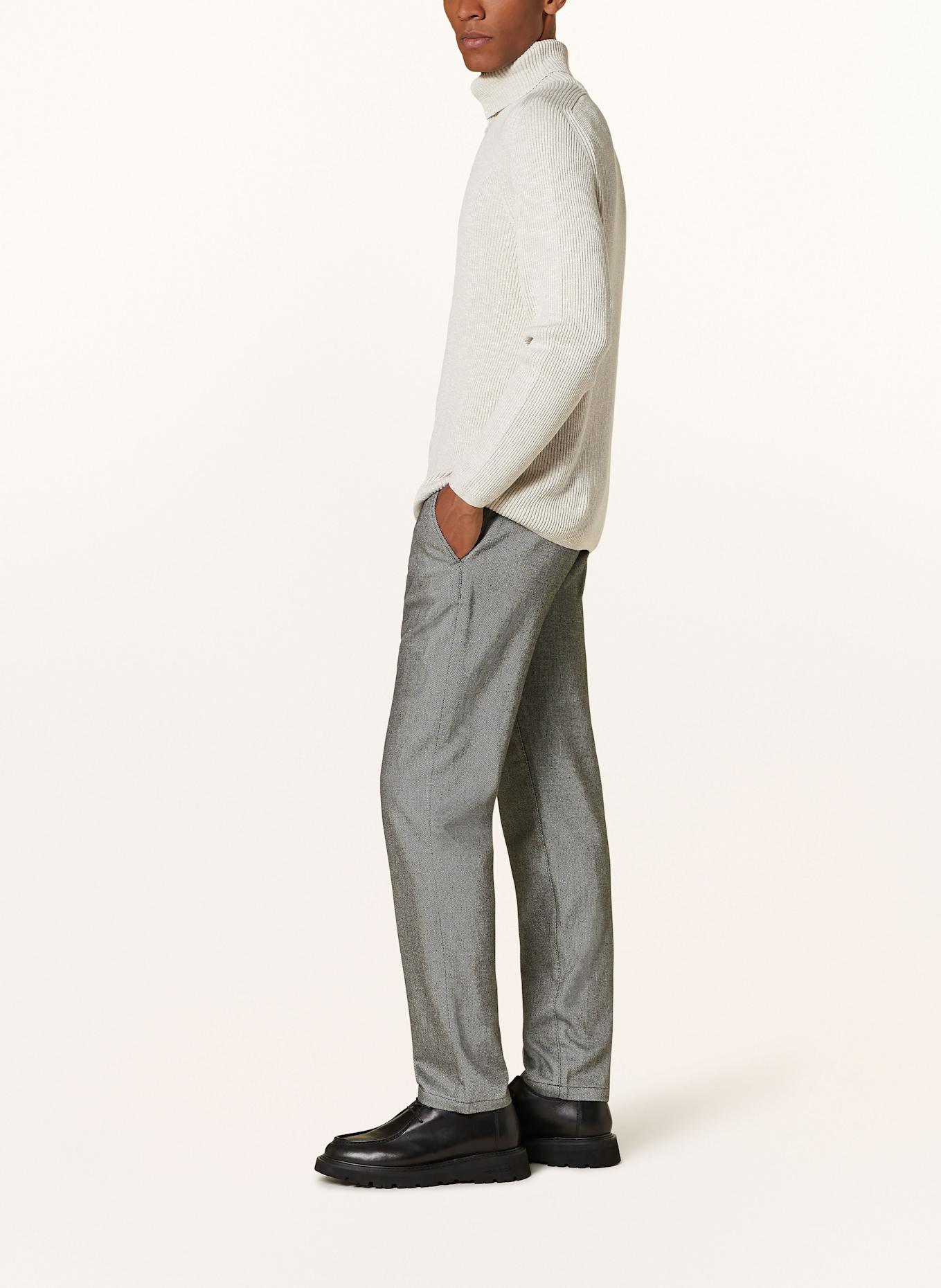 Marc O'Polo Shaped fit chinos with shaping effect, Color: GRAY/ BLACK (Image 4)