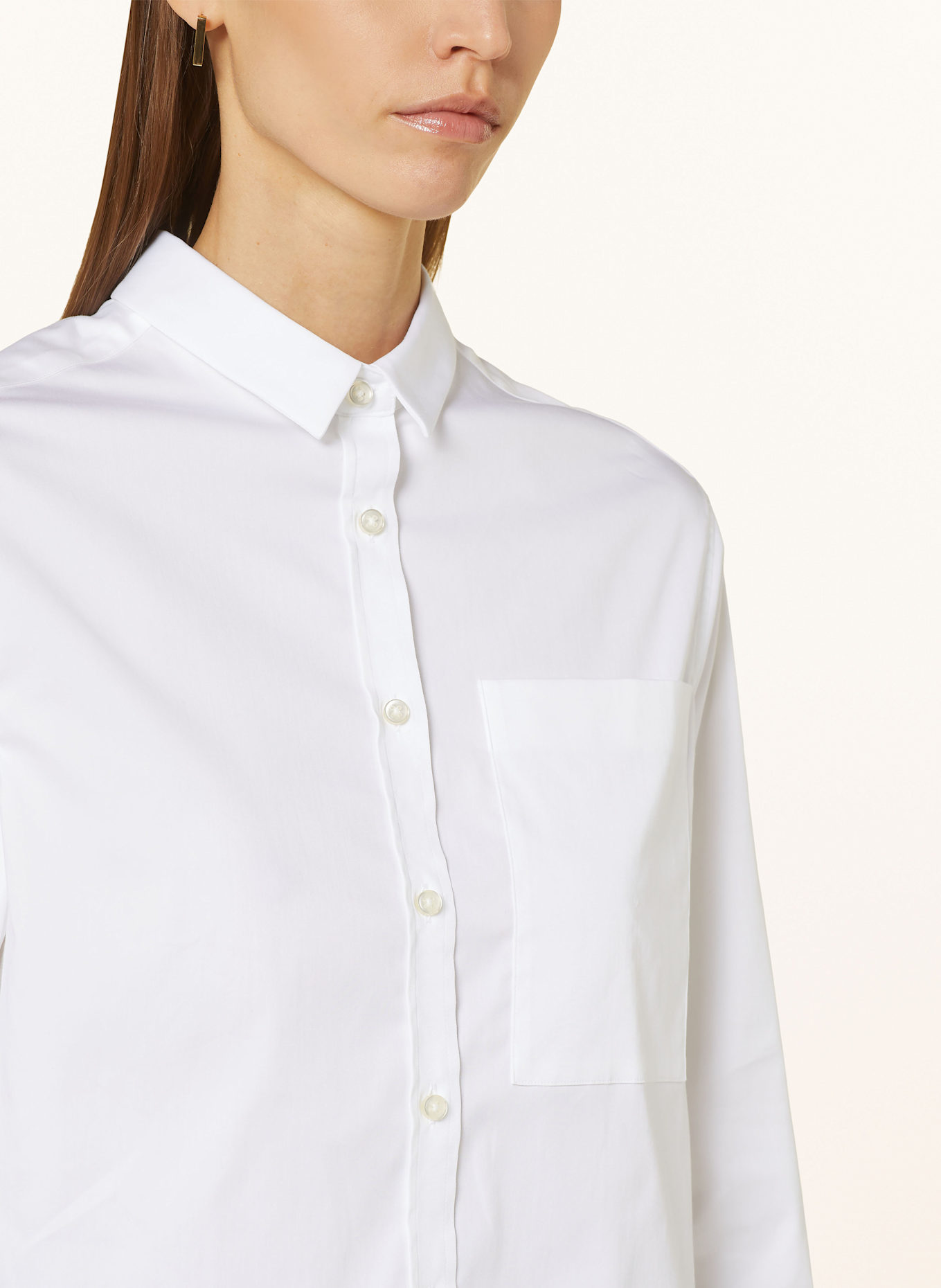 Soluzione Shirt blouse with decorative beads, Color: CREAM (Image 4)