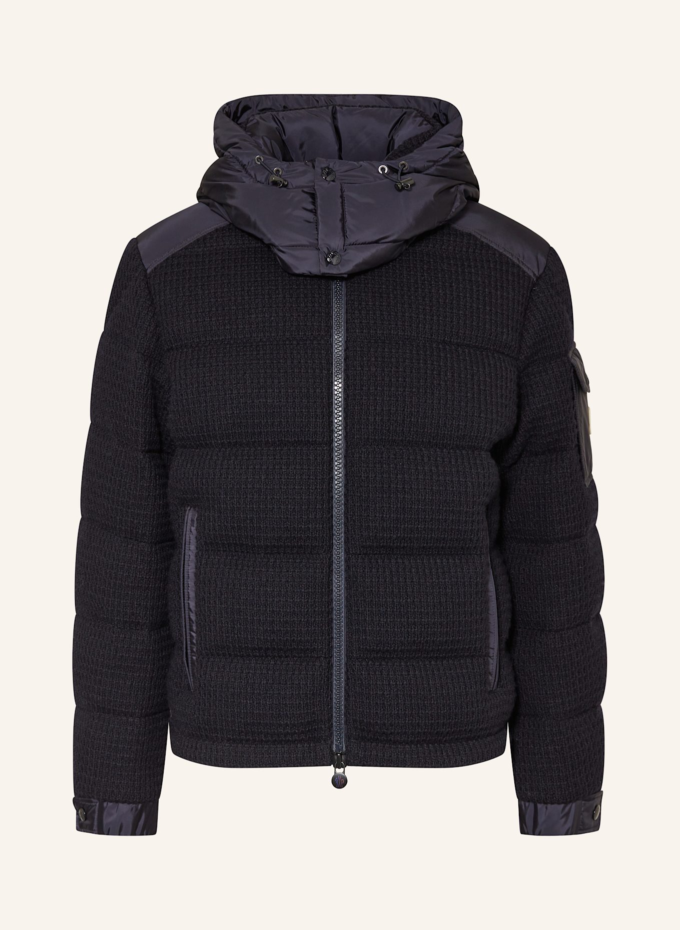 Moncler mixed media down jacket sales