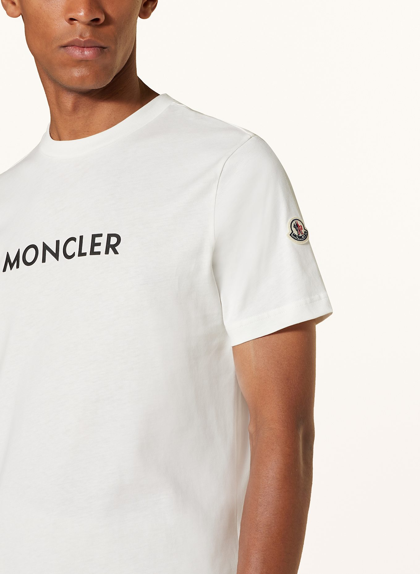 Moncler white t shirt deals