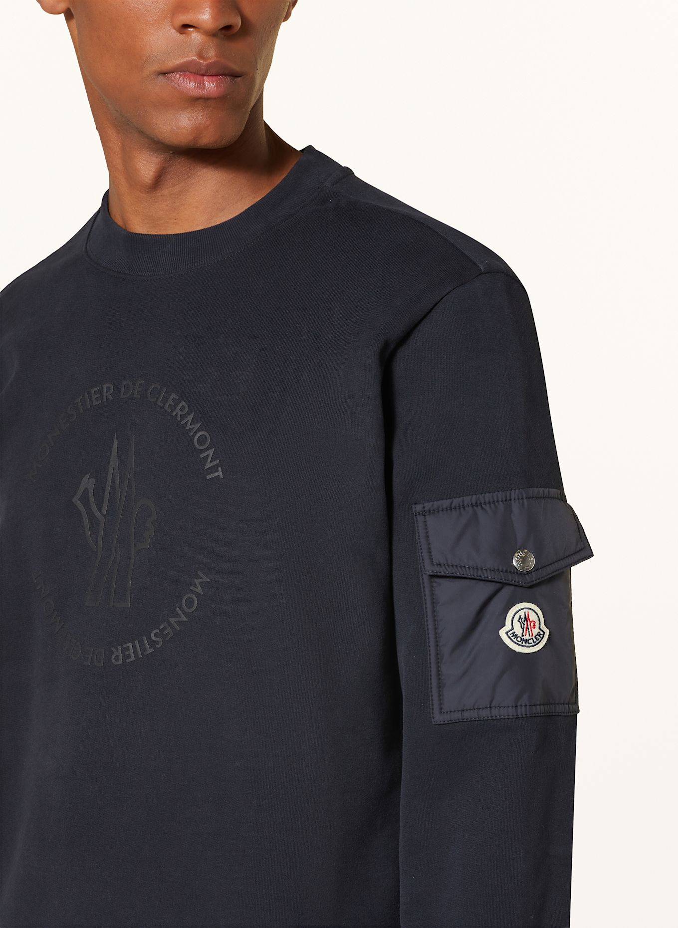 MONCLER Bluza nierozpinana: GRANATOWY