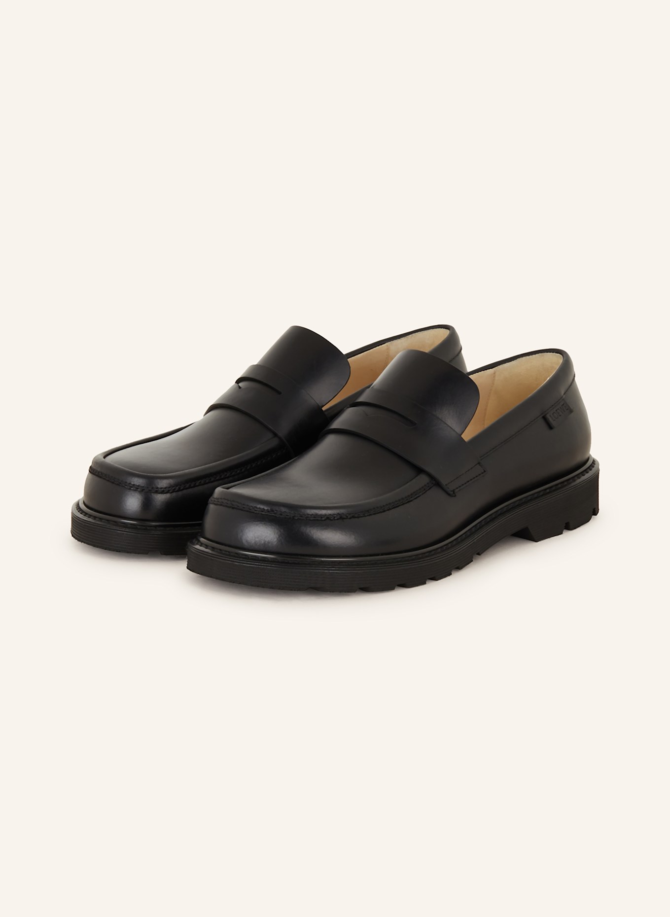 LOEWE Penny-Loafer BLAZE: SCHWARZ