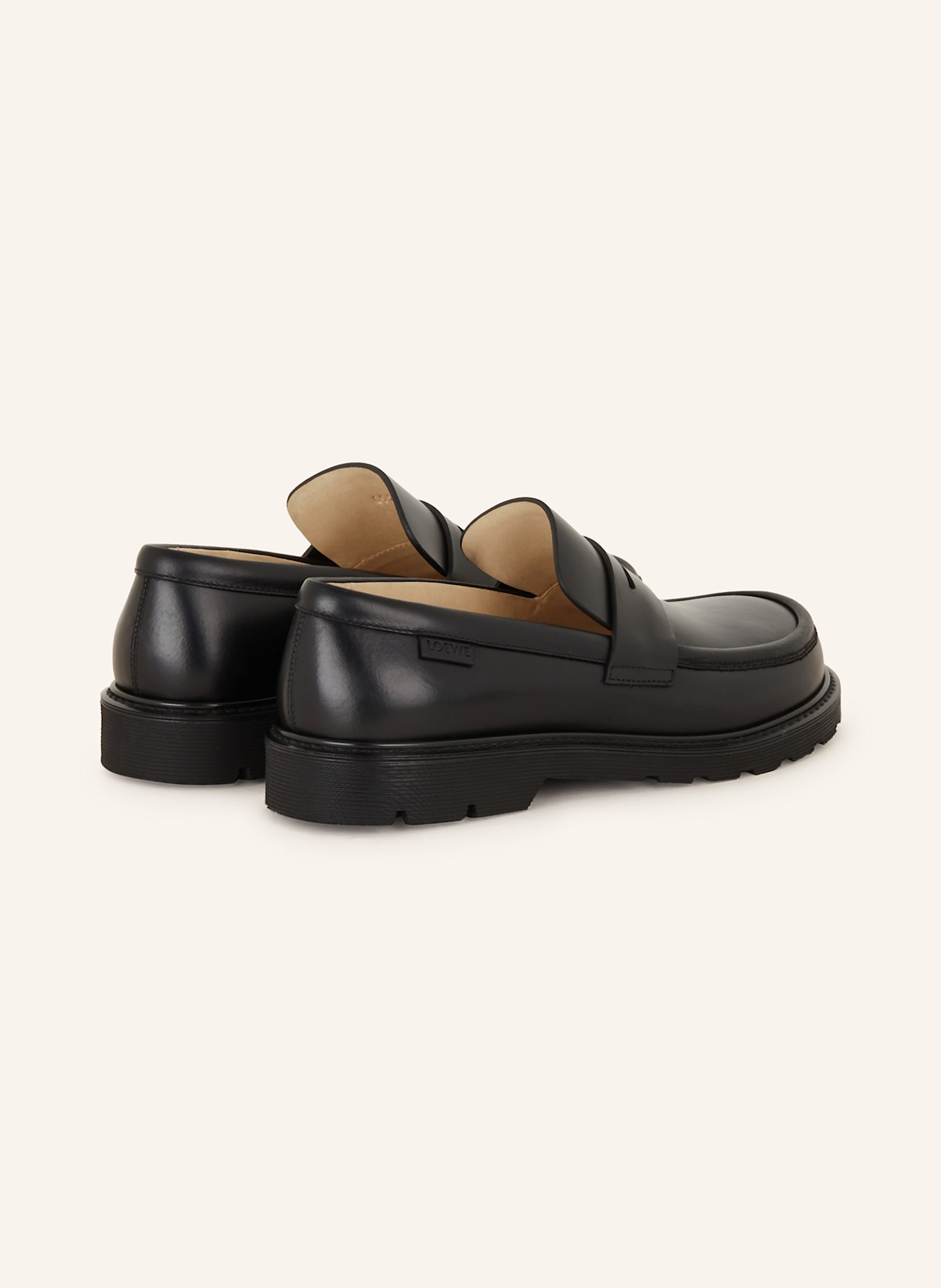 LOEWE Penny-Loafer BLAZE: SCHWARZ
