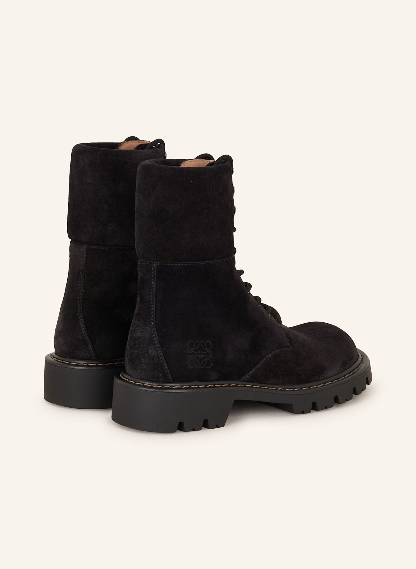 LOEWE Šněrovací boty SIERRA: ČERNÁ