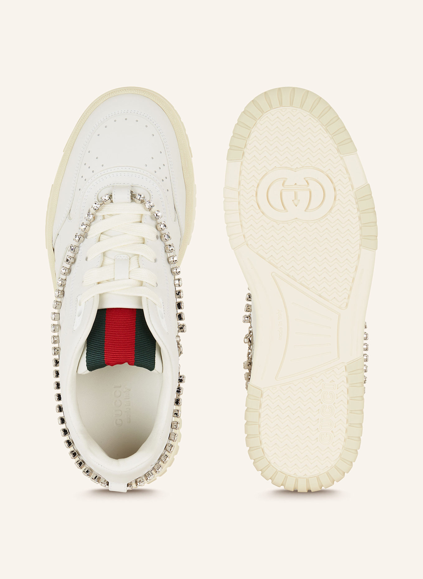 GUCCI Sneakers with decorative gems