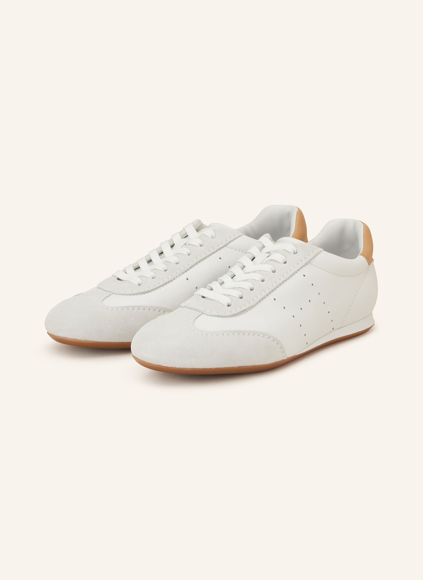 HOGAN Sneakers OLYMPIA, Color: WHITE/ CAMEL (Image 1)