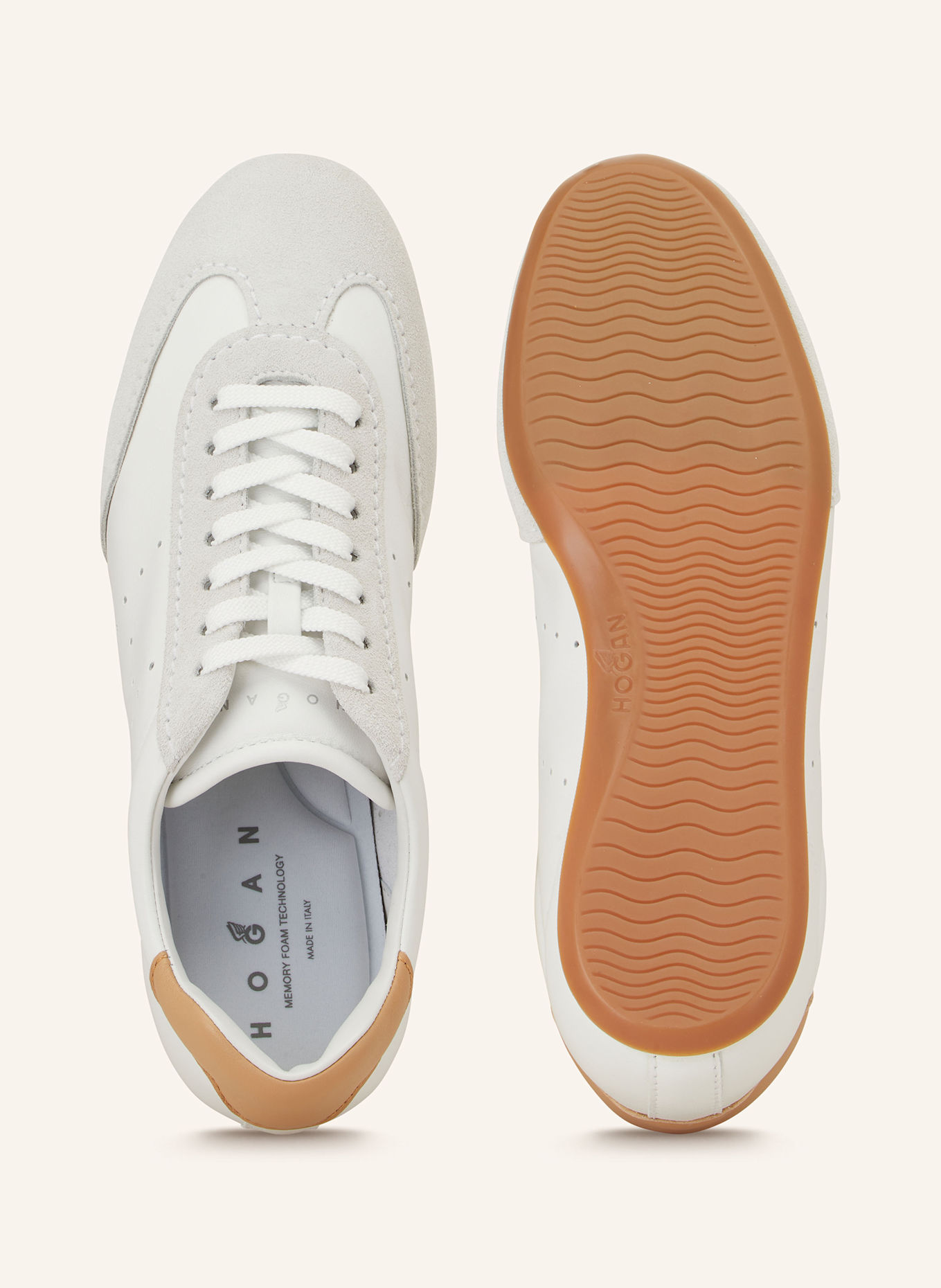 HOGAN Sneakers OLYMPIA, Color: WHITE/ CAMEL (Image 5)