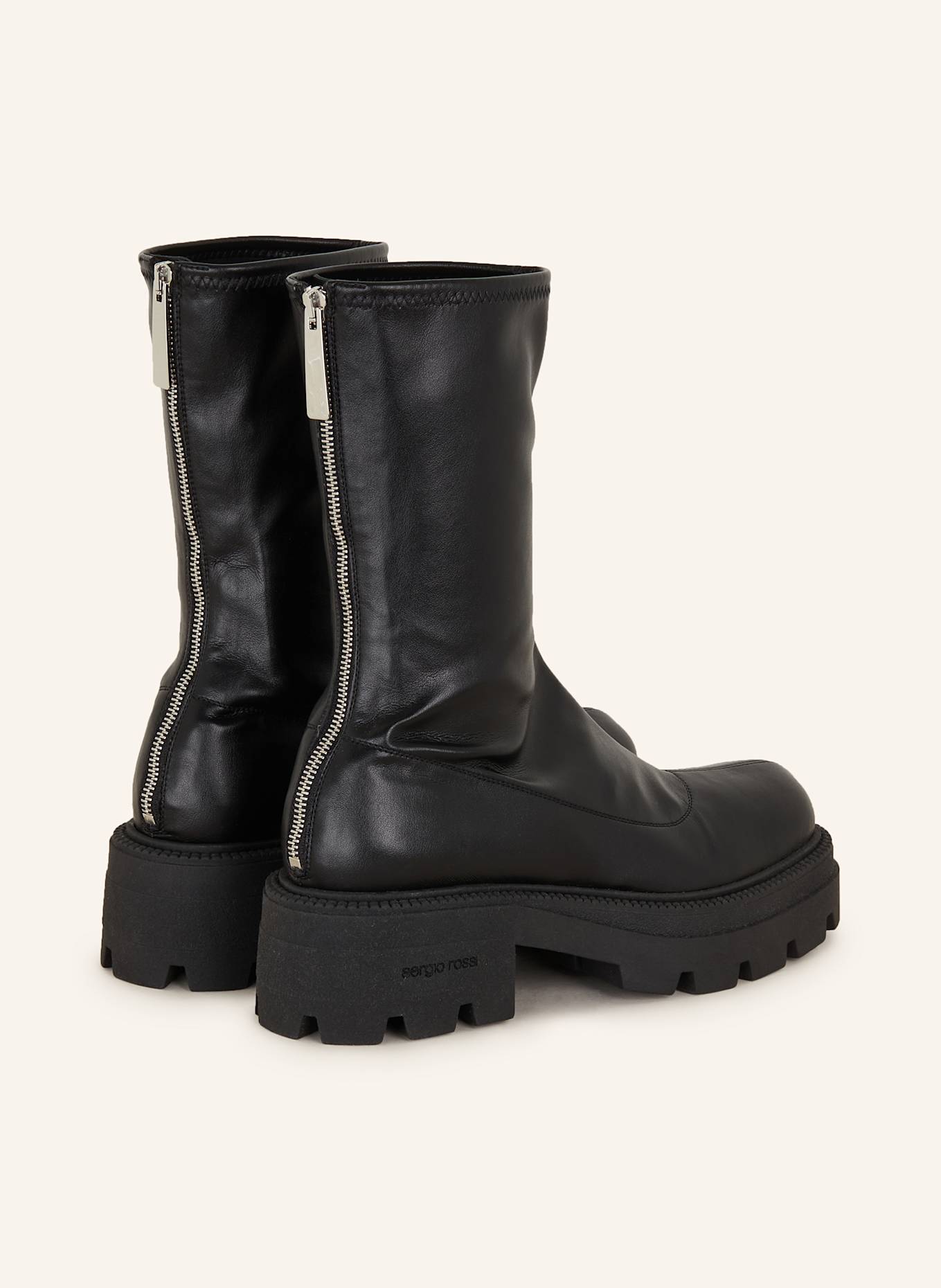sergio rossi Plateau-Boots: SCHWARZ