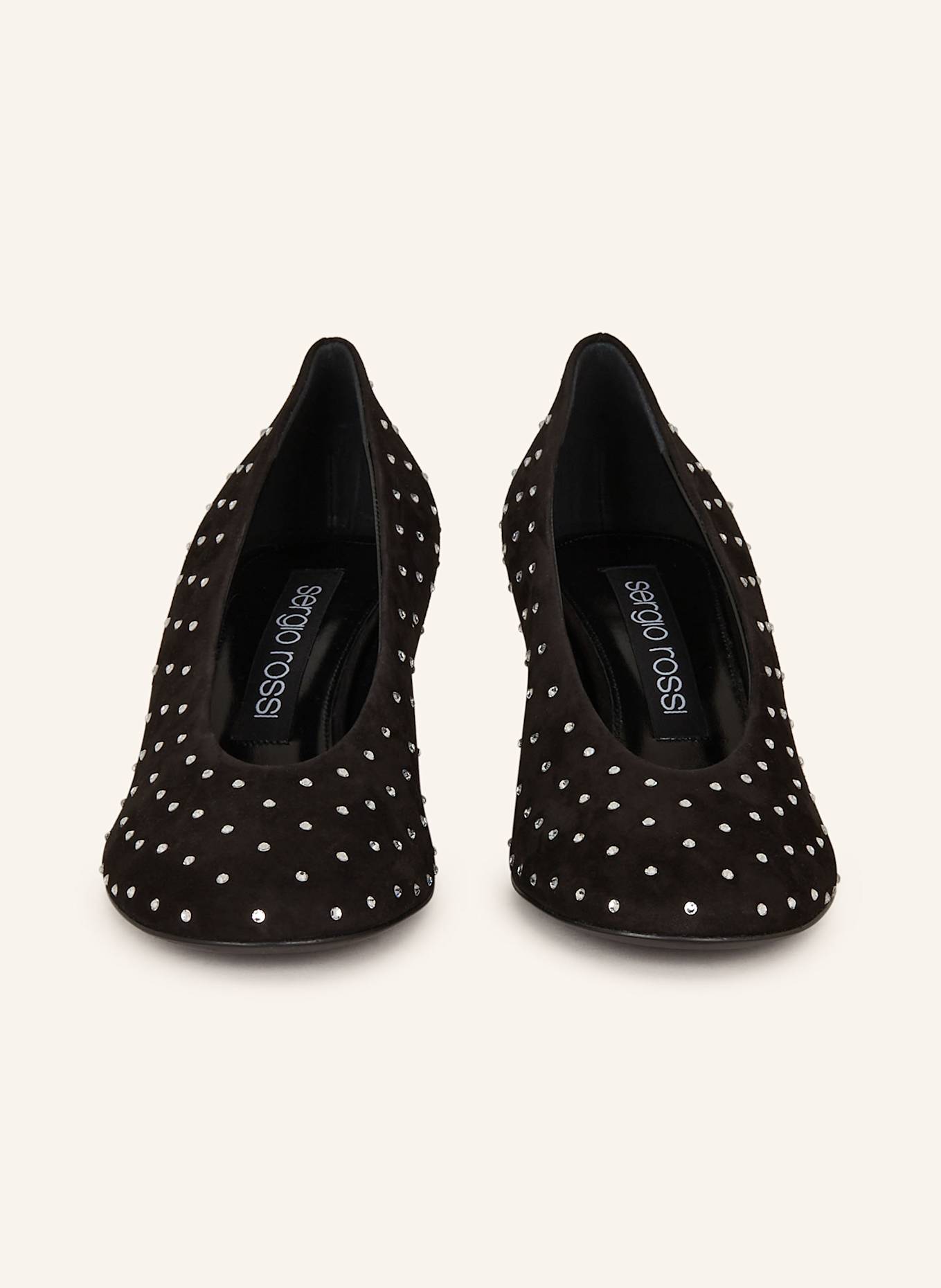 sergio rossi Pumps mit Schmucksteinen: SCHWARZ / SILBER