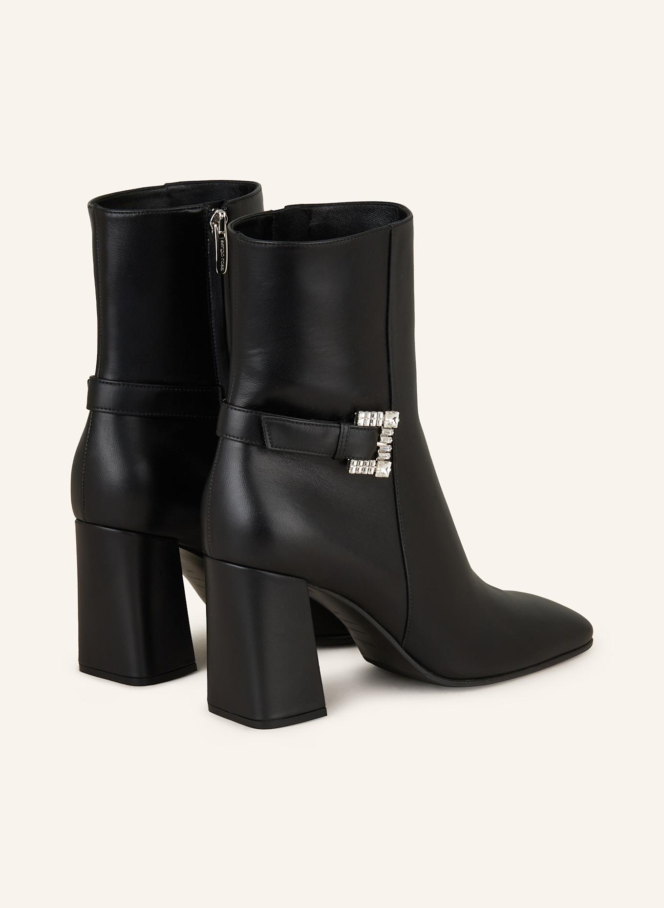 sergio rossi Stiefeletten mit Schmucksteinen: SCHWARZ