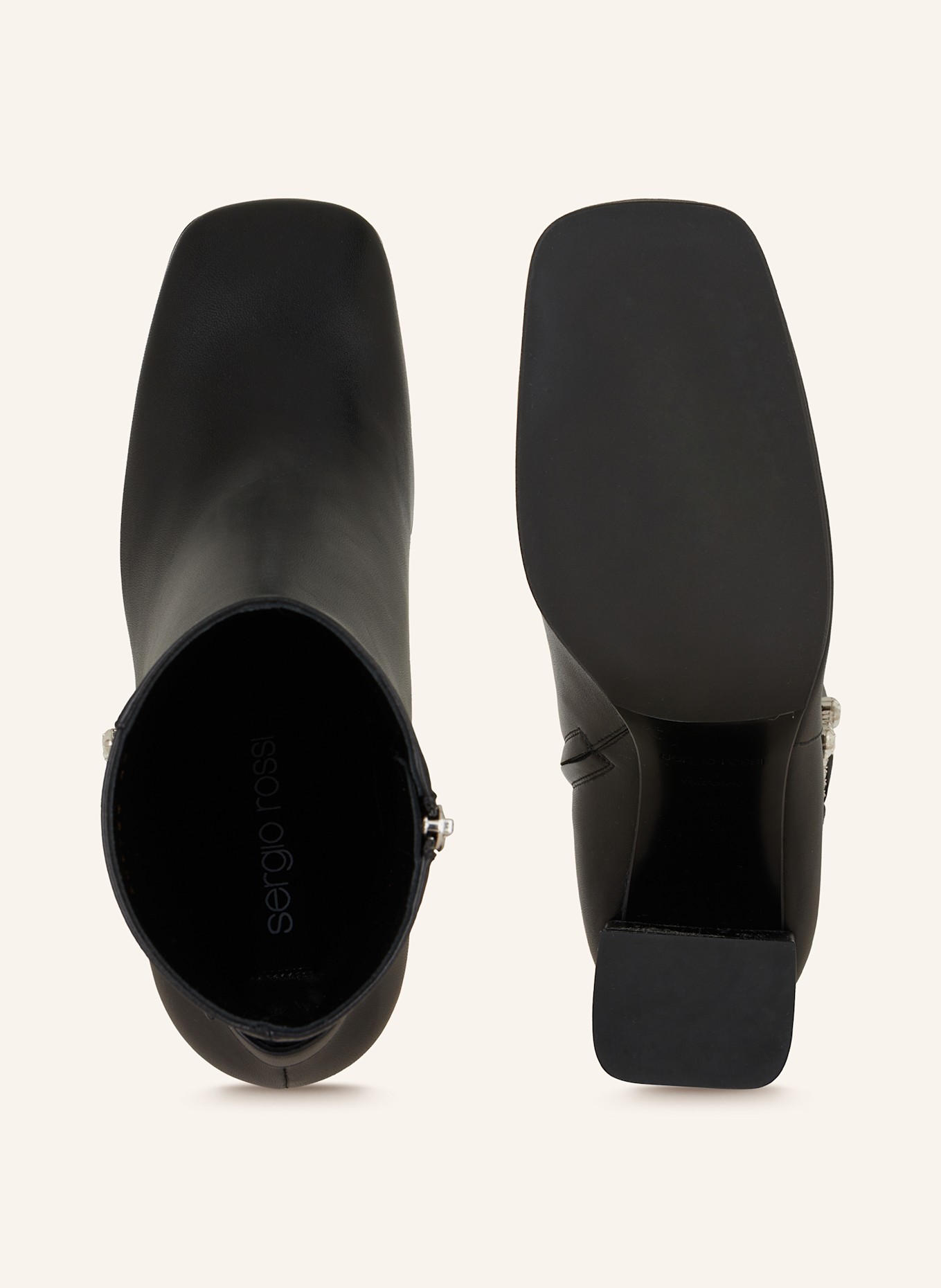 sergio rossi Stiefeletten mit Schmucksteinen: SCHWARZ