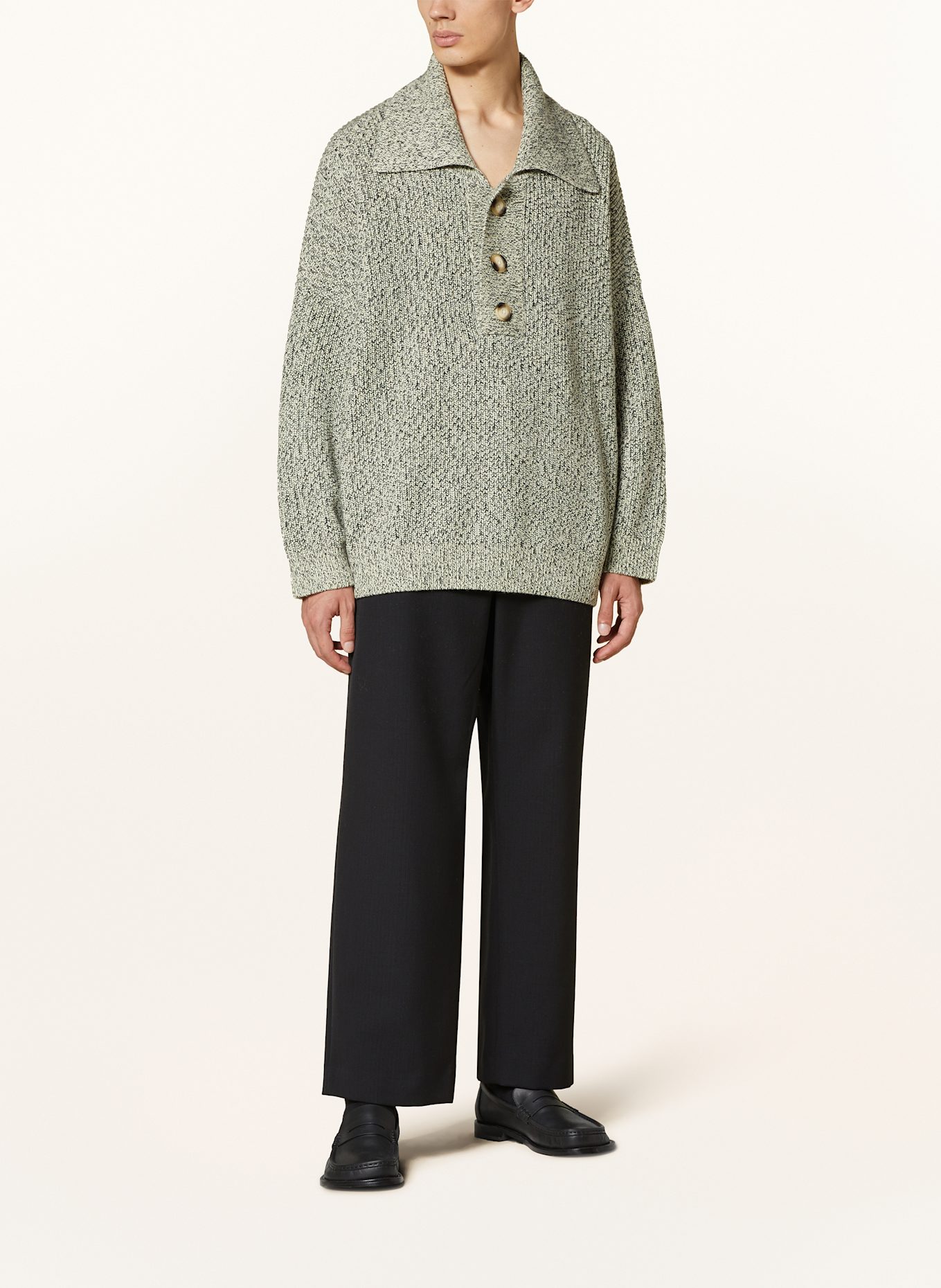 Nanushka Pullover DELIER: SCHWARZ / CREME