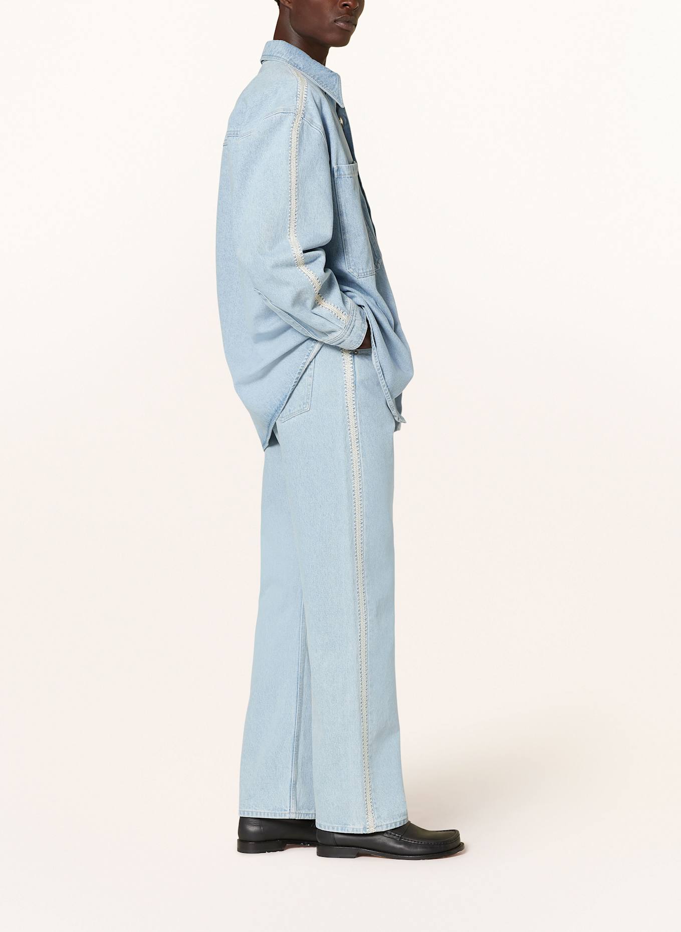 Nanushka Jeans GANNON: ECO BLEACH/CREME