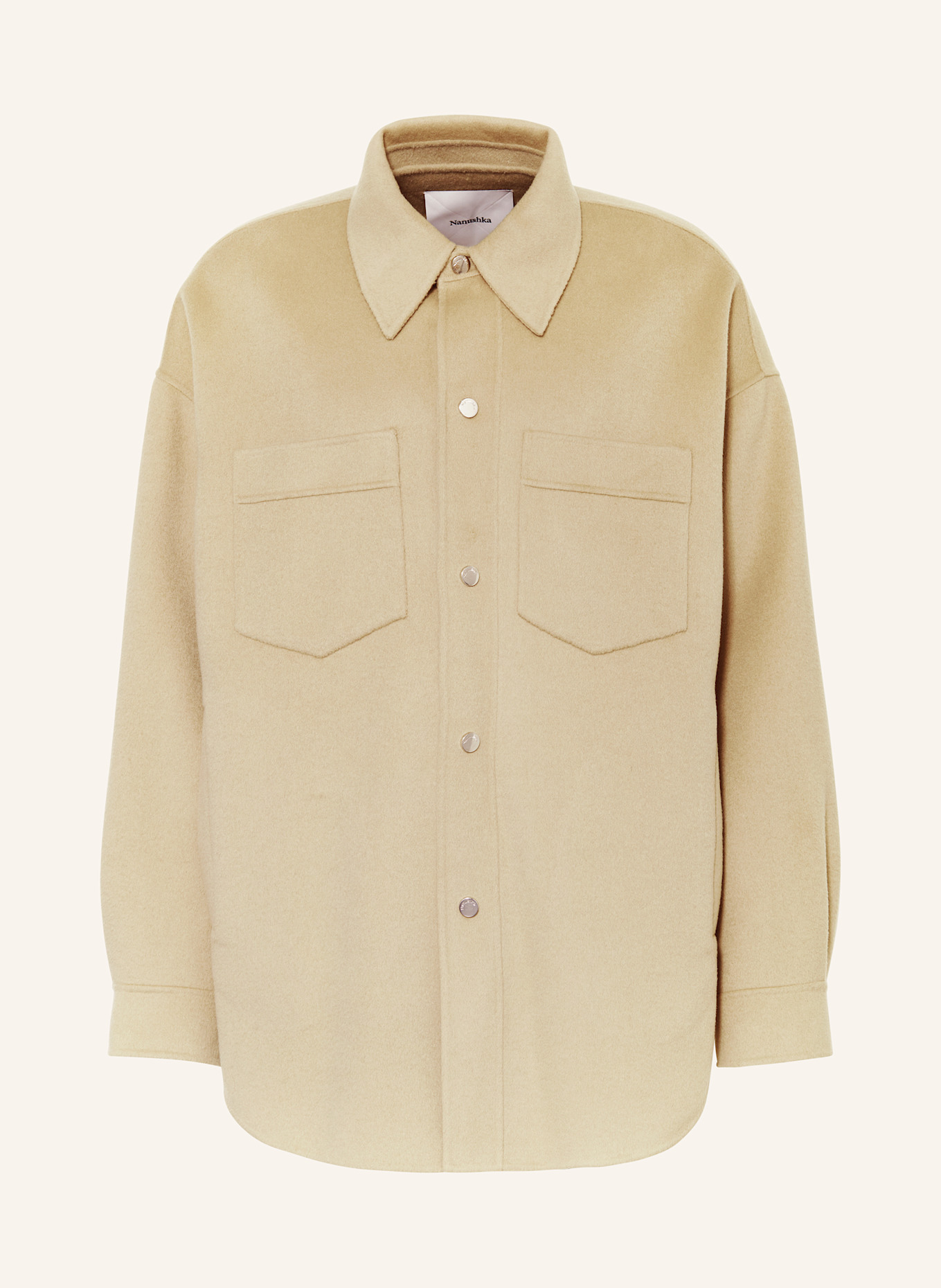 Nanushka Overjacket MARTIN: BEIGE