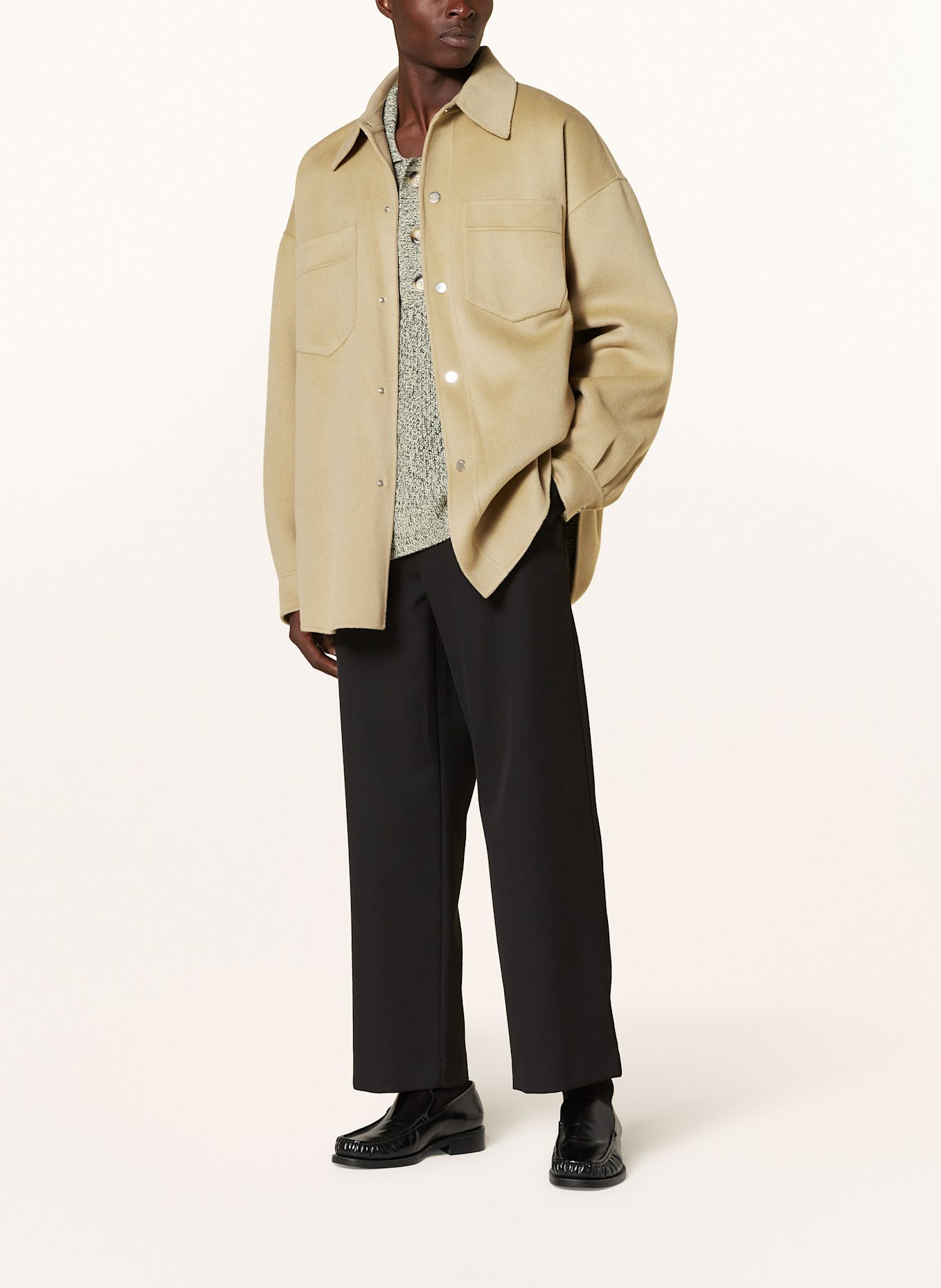 Nanushka Overjacket MARTIN: BEIGE