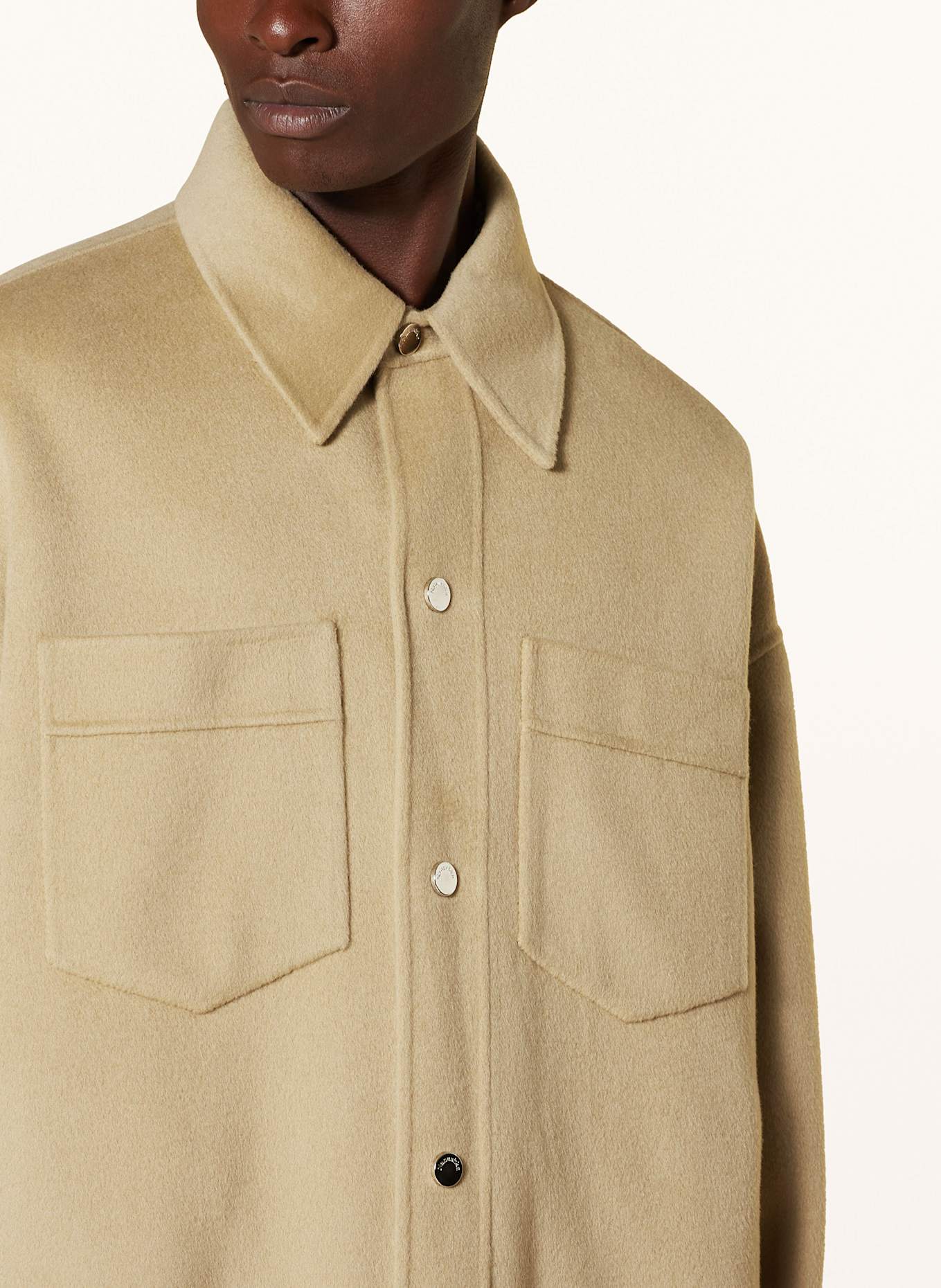 Nanushka Overjacket MARTIN: BEIGE