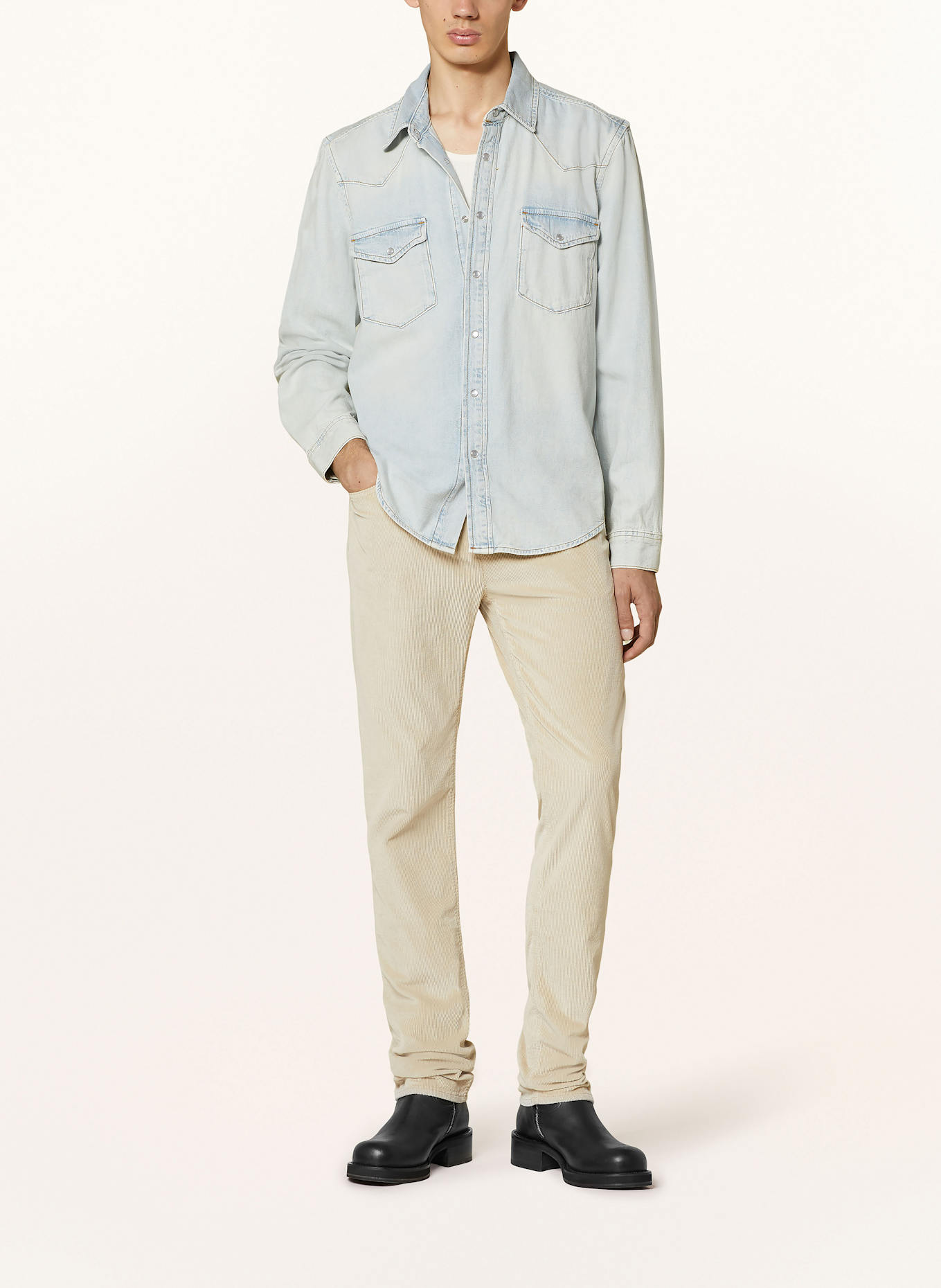 FRAME Jeans-Overshirt: HELLBLAU