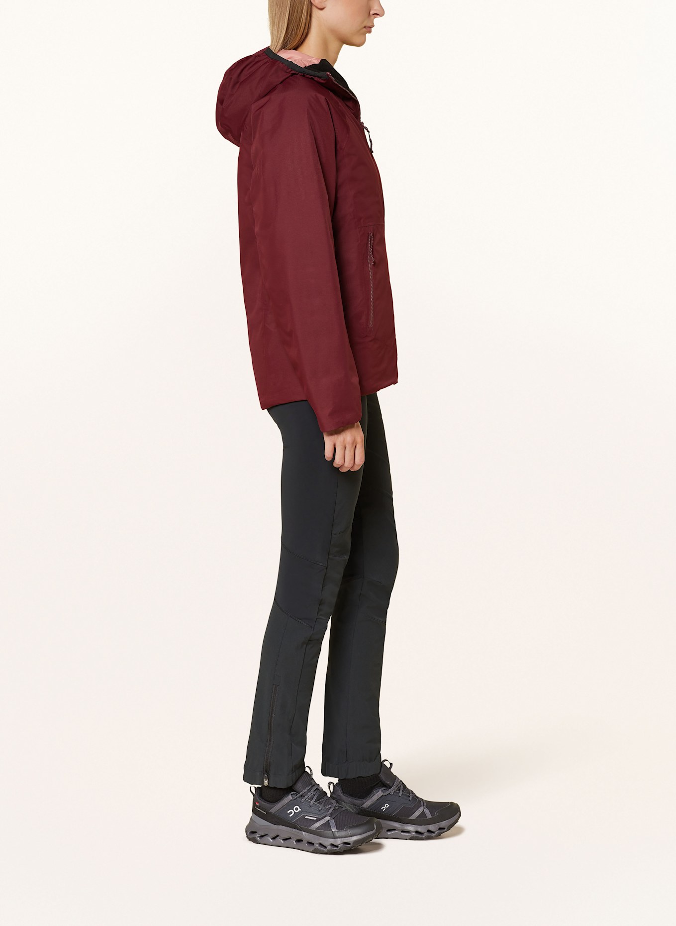 me°ru' Funktionsjacke PILOT POINT: DUNKELROT