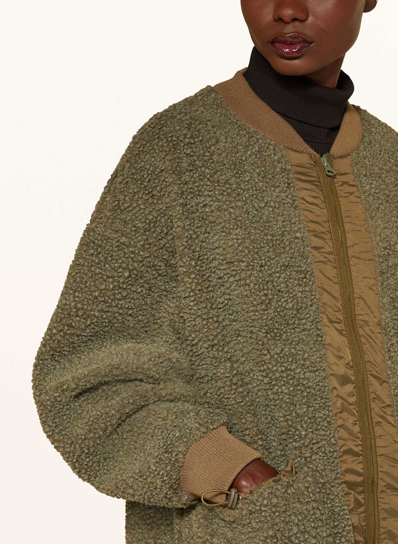 Vintage teddy jacket top