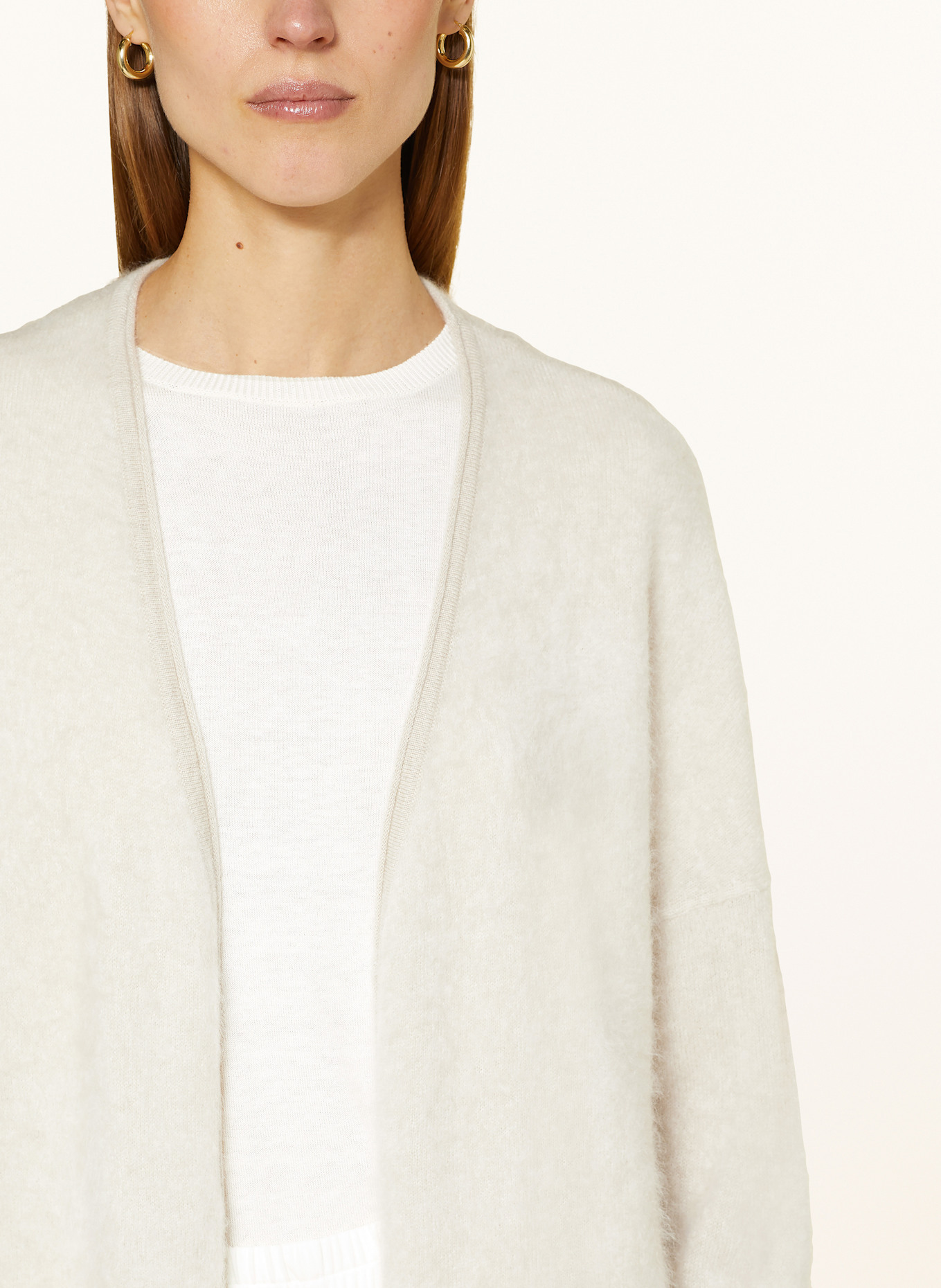 HERZEN'S ANGELEGENHEIT Knit cardigan made of cashmere, Color: BEIGE (Image 4)