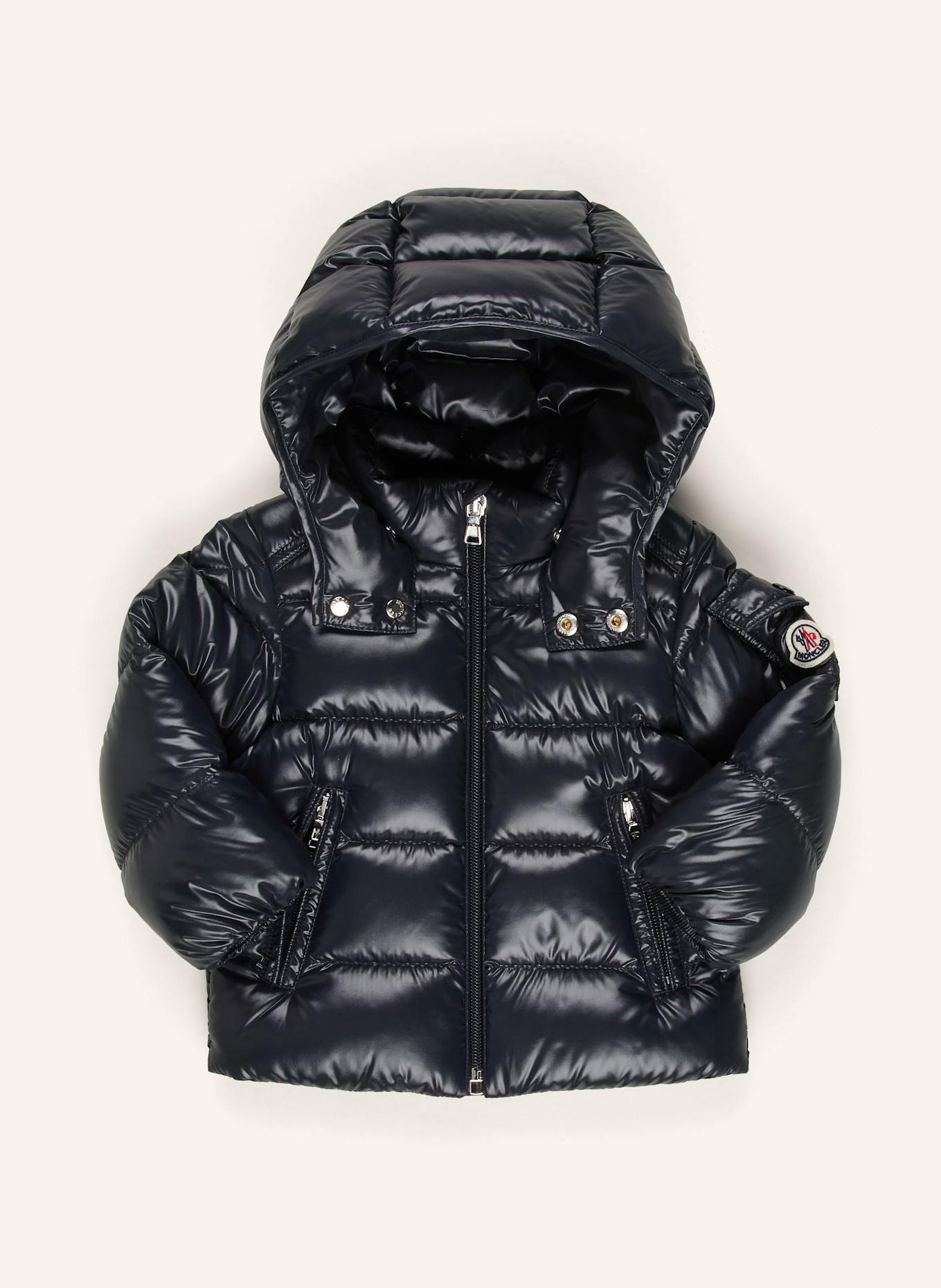 MONCLER enfant Daunenjacke MAYA mit abnehmbarer Kapuze: DUNKELBLAU