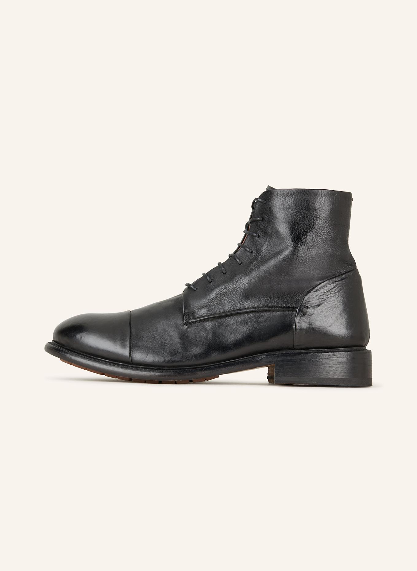 Cordwainer Lace-up boots: BLACK