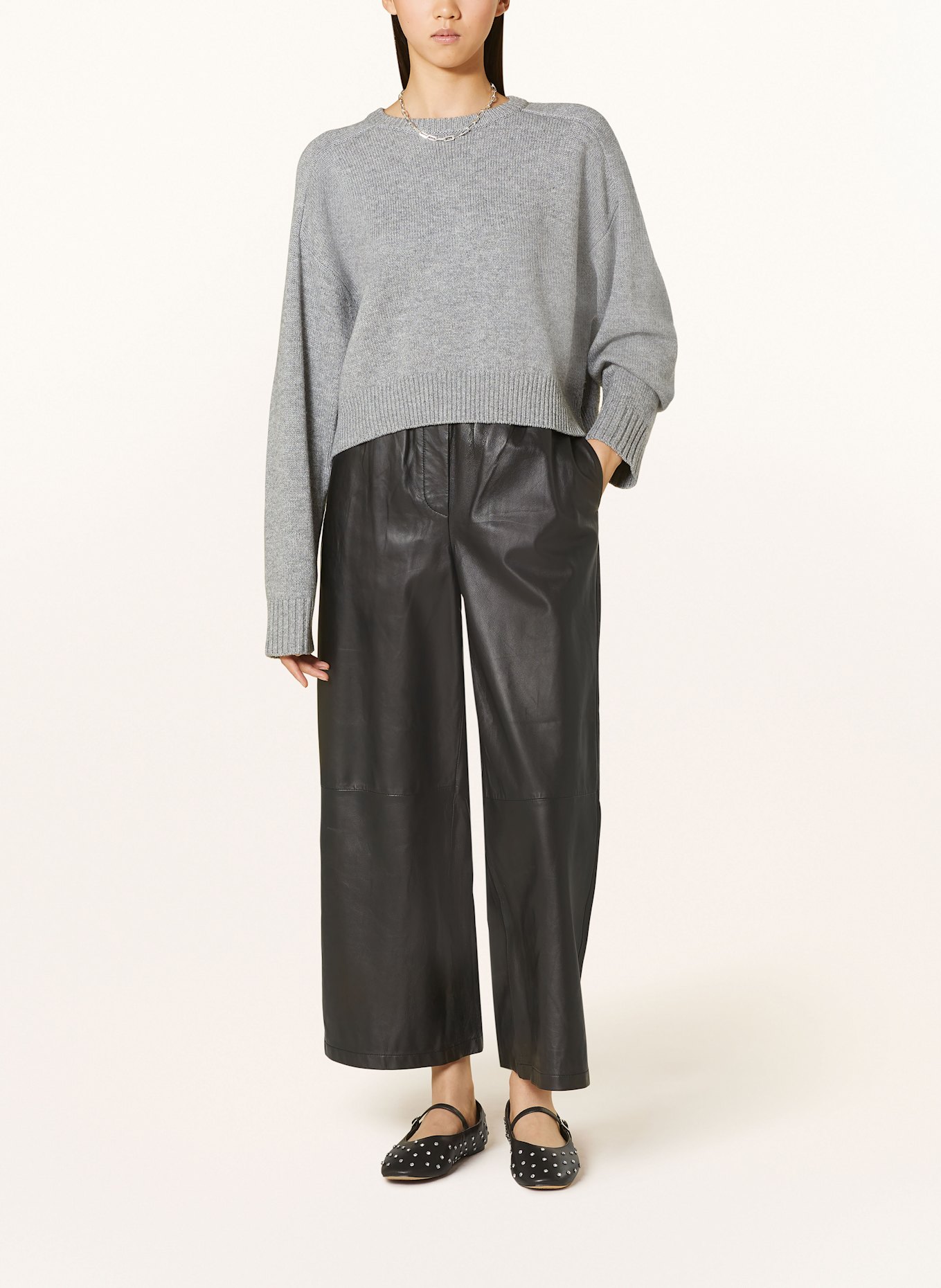 MRS & HUGS Lederhose: SCHWARZ