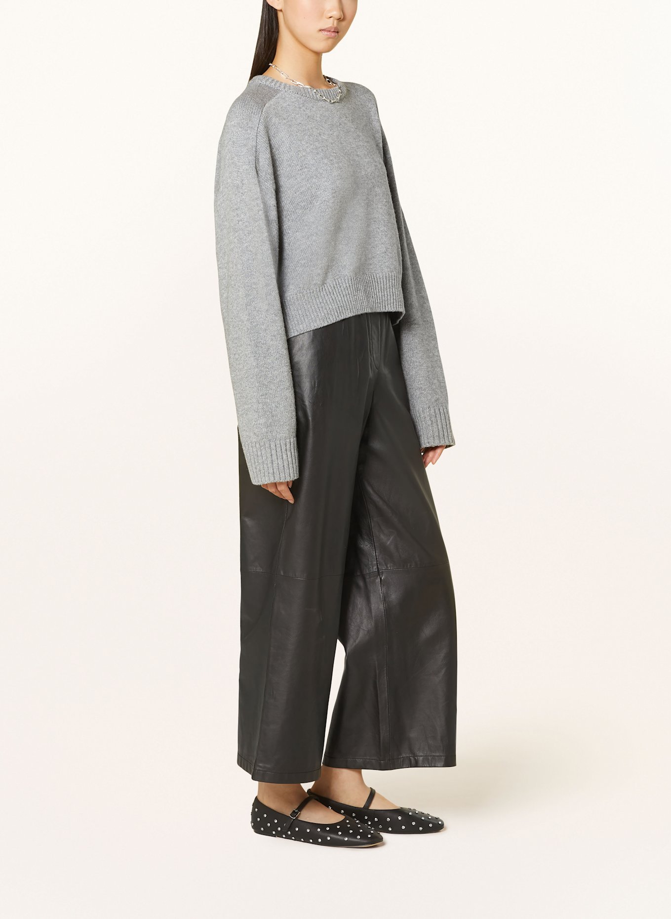 MRS & HUGS Lederhose: SCHWARZ