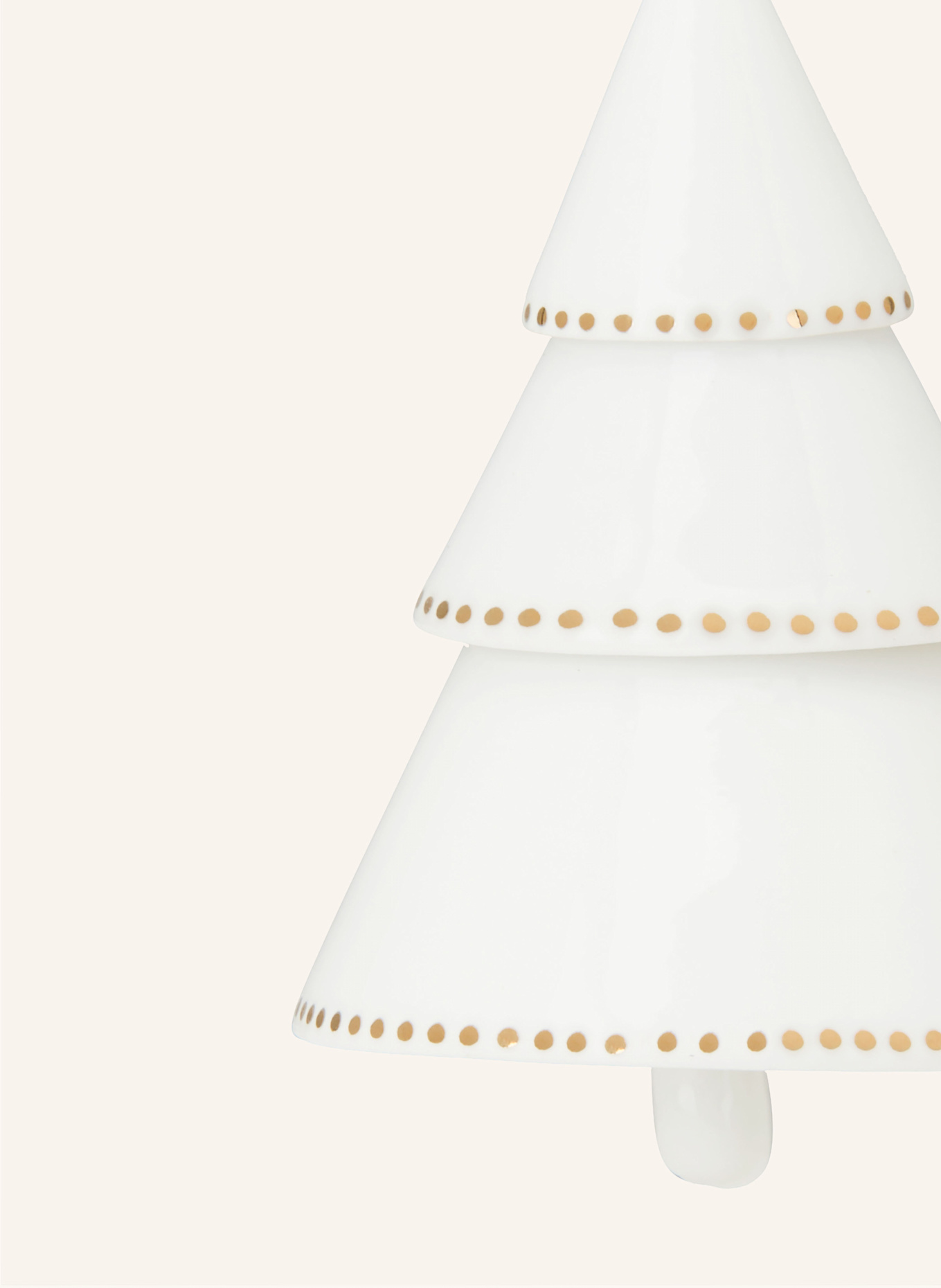 RÄDER Dekoanhänger GOLDPUNKT: WEISS / GOLD