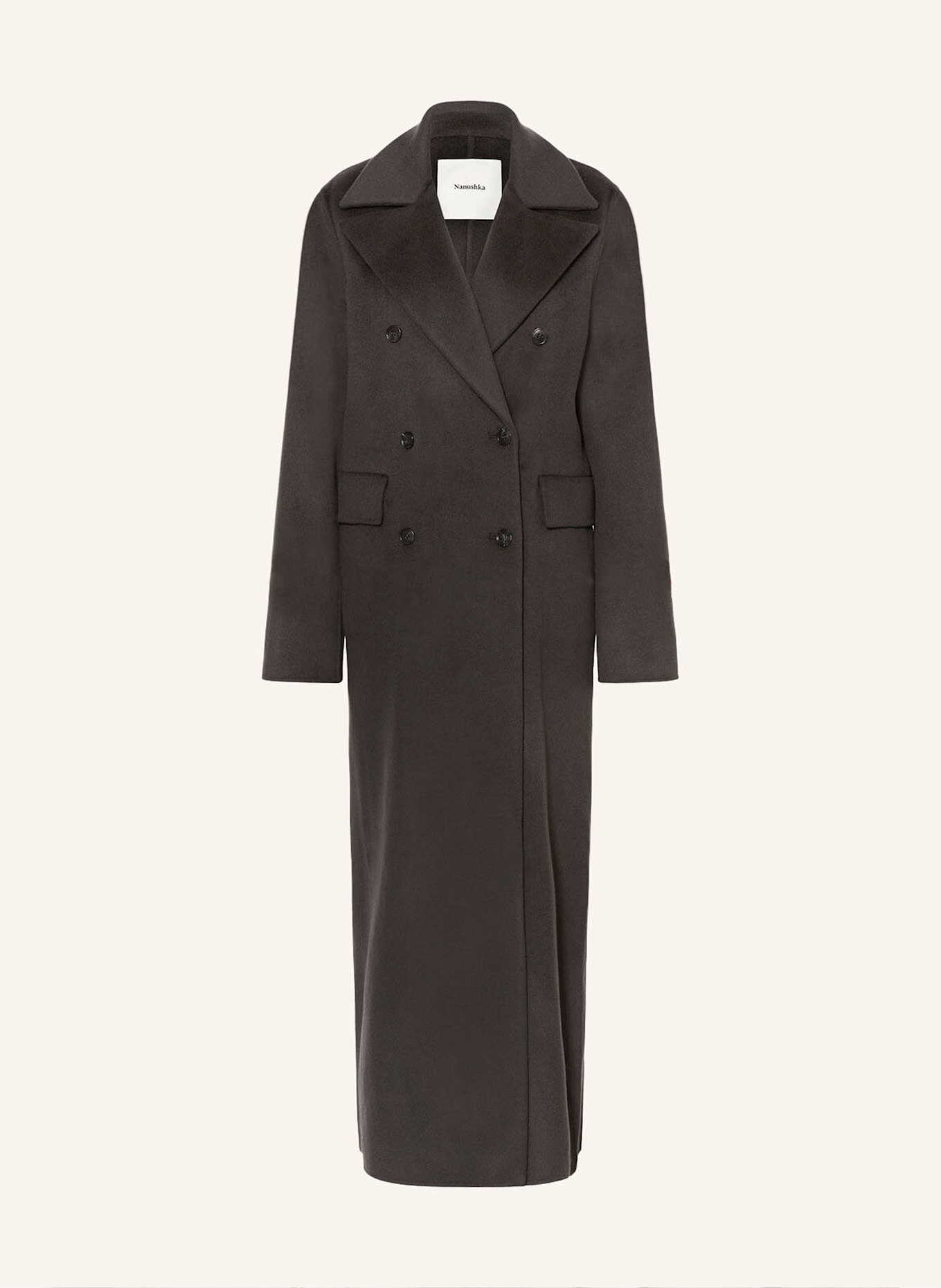 Nanushka Wool coat DAMIRA in dark gray