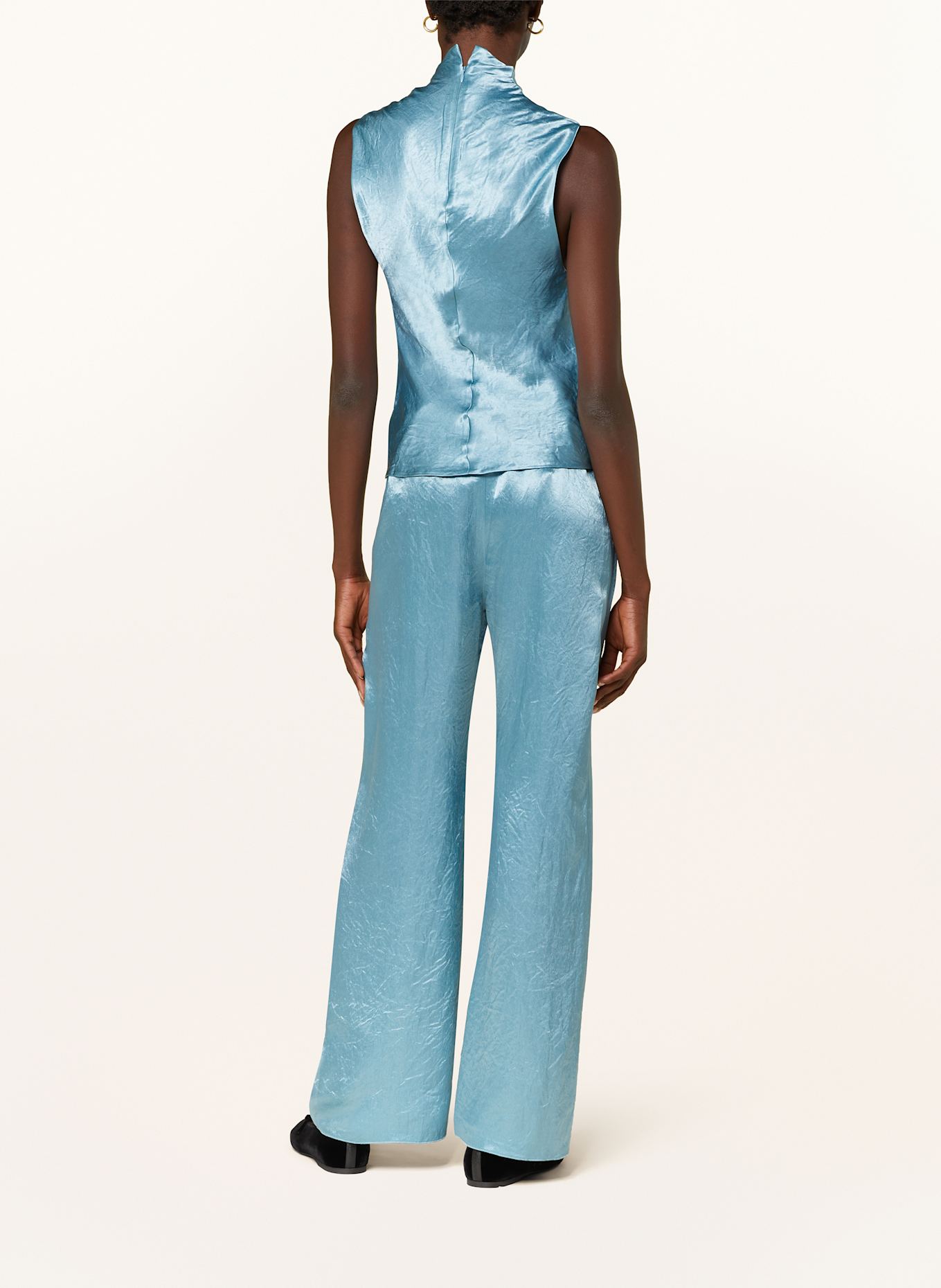 Nanushka Satintop COLSON: TÜRKIS