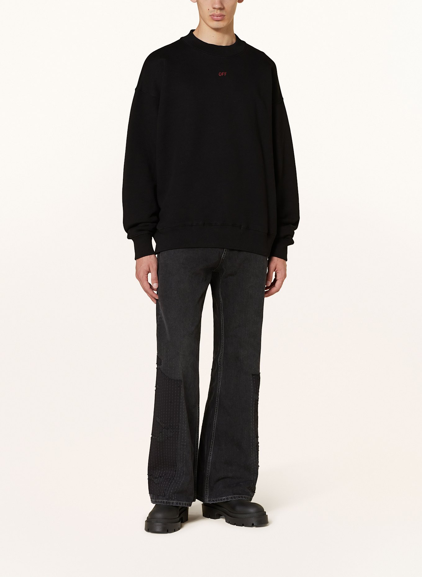 Off-White Mikina: ČERNÁ