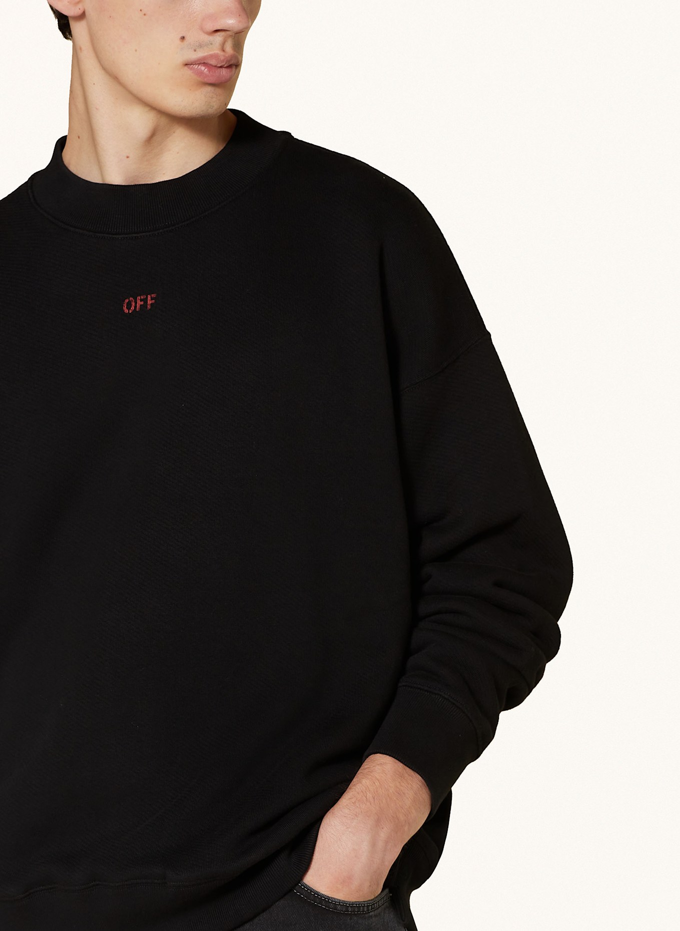 Off-White Mikina: ČERNÁ