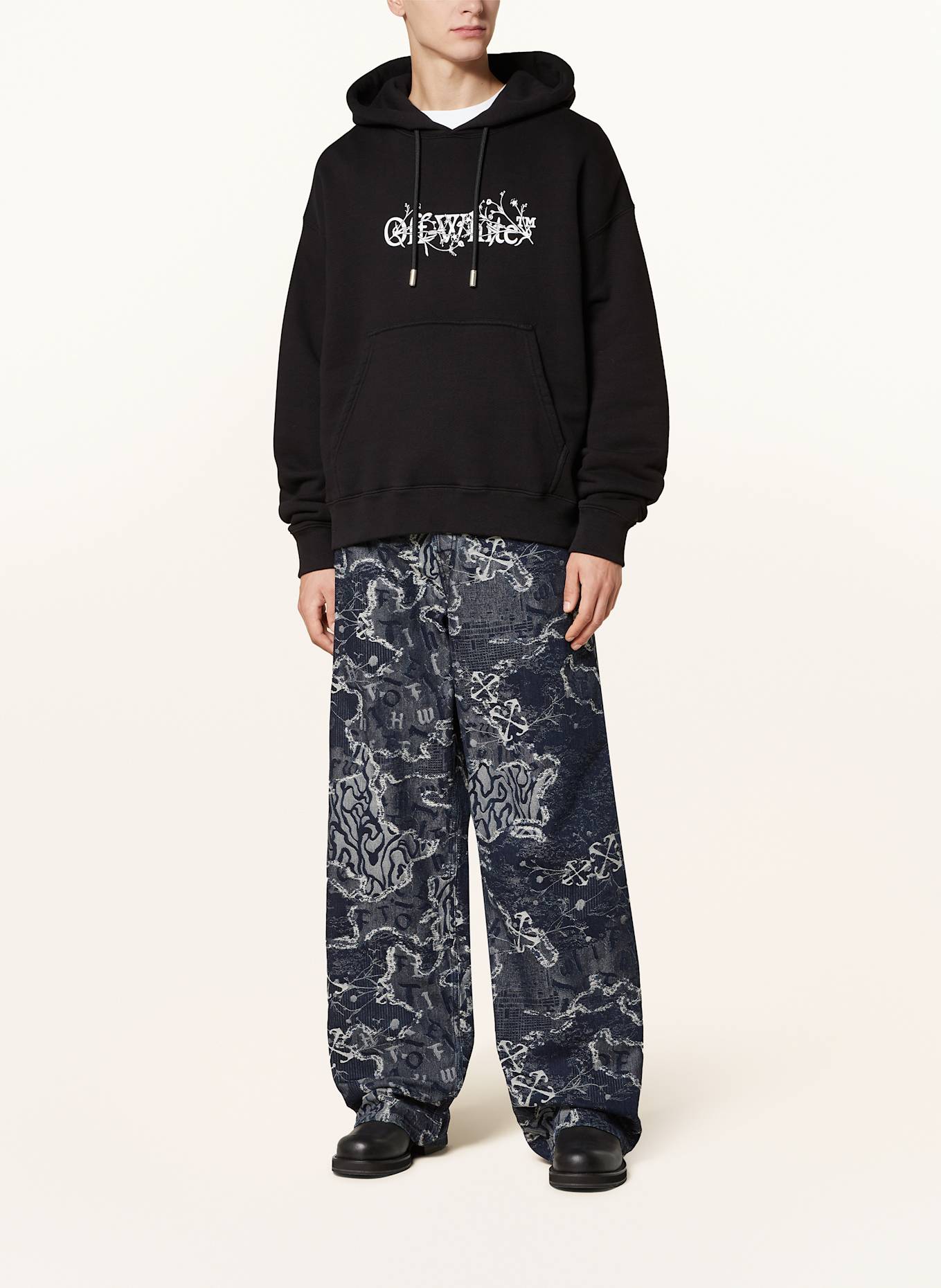 Off white portrait hoodie online