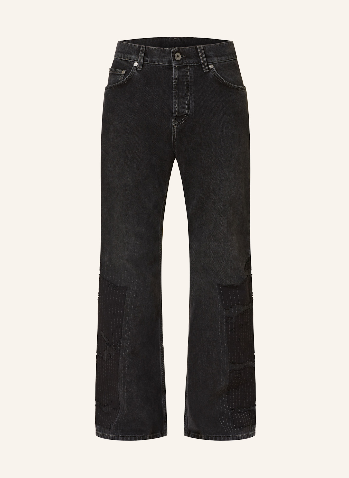 Off-White Jeansy flared fit: 303 VINTAGE BLACK - OF