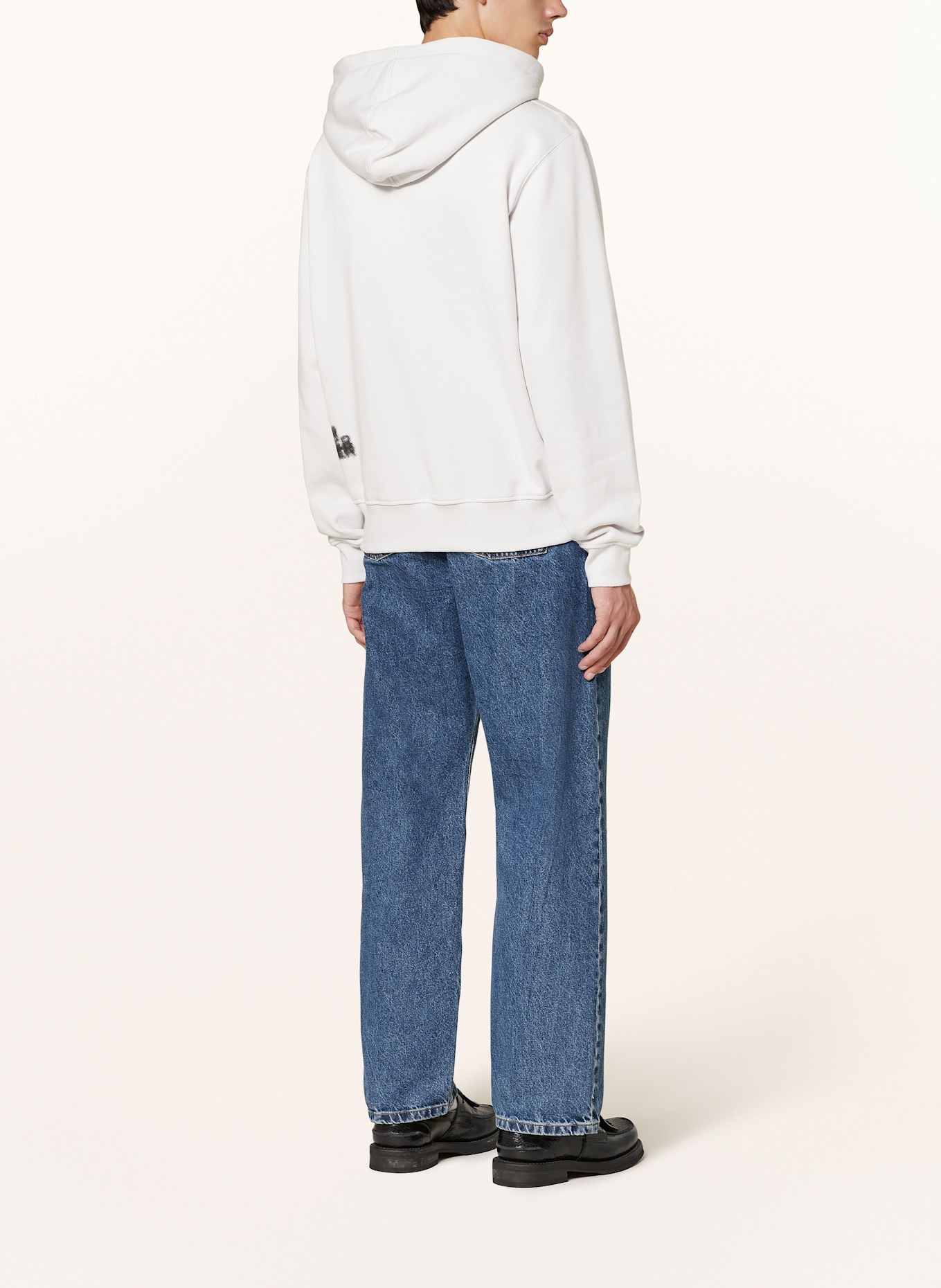 DAILY PAPER hoodie Cropped OVERLOAD: LIGHT GRAY