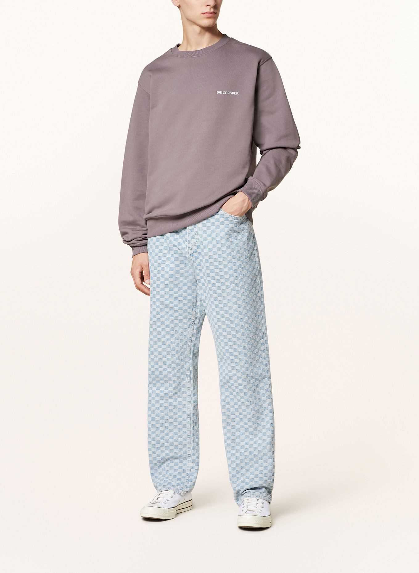 DAILY PAPER Mikina DIAS: ŠEDÁ