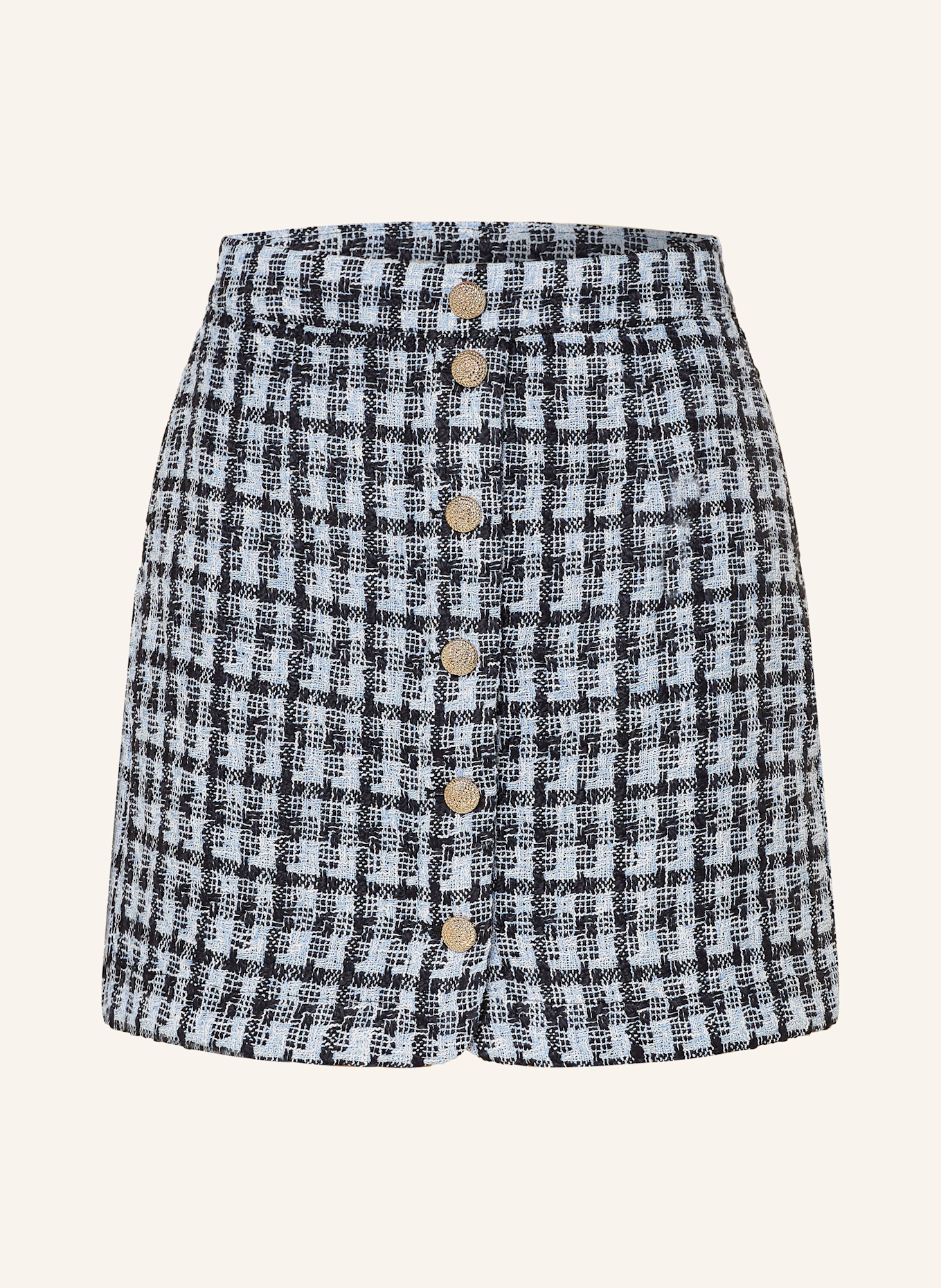 Y.A.S. Spódnica z tweedu: GRANATOWY / JASNONIEBIESKI / BIAŁY