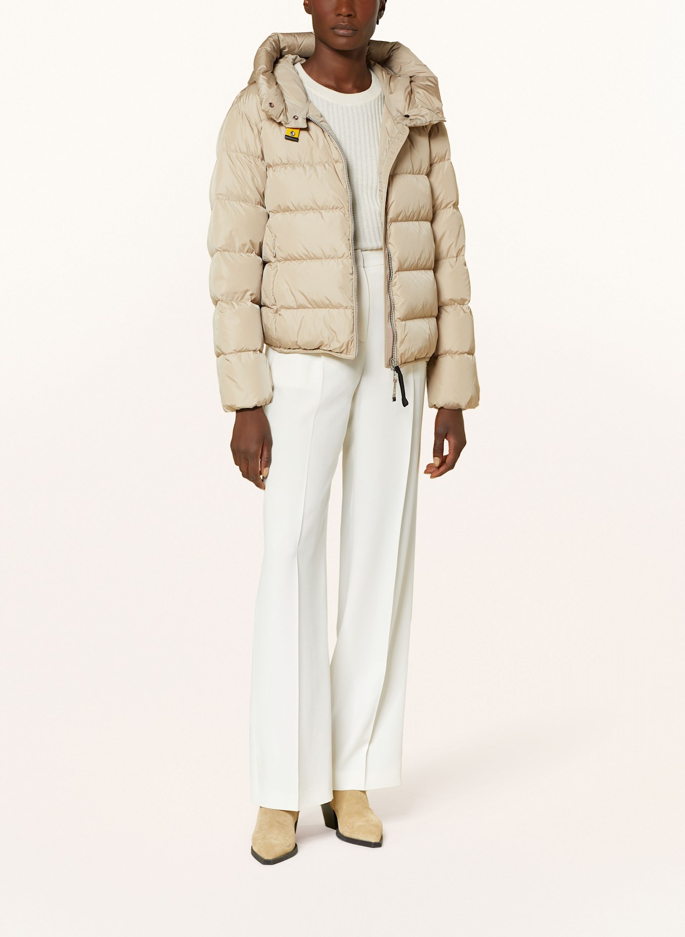 PARAJUMPERS Péřová bunda JINNY: BÉŽOVÁ