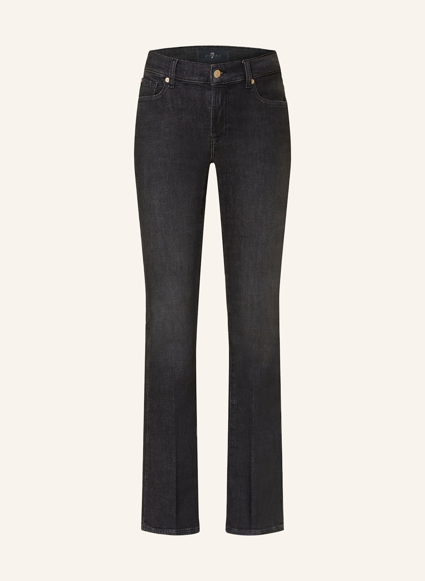 7 for all mankind Bootcut jeans, Color: BLACK (Image 1)