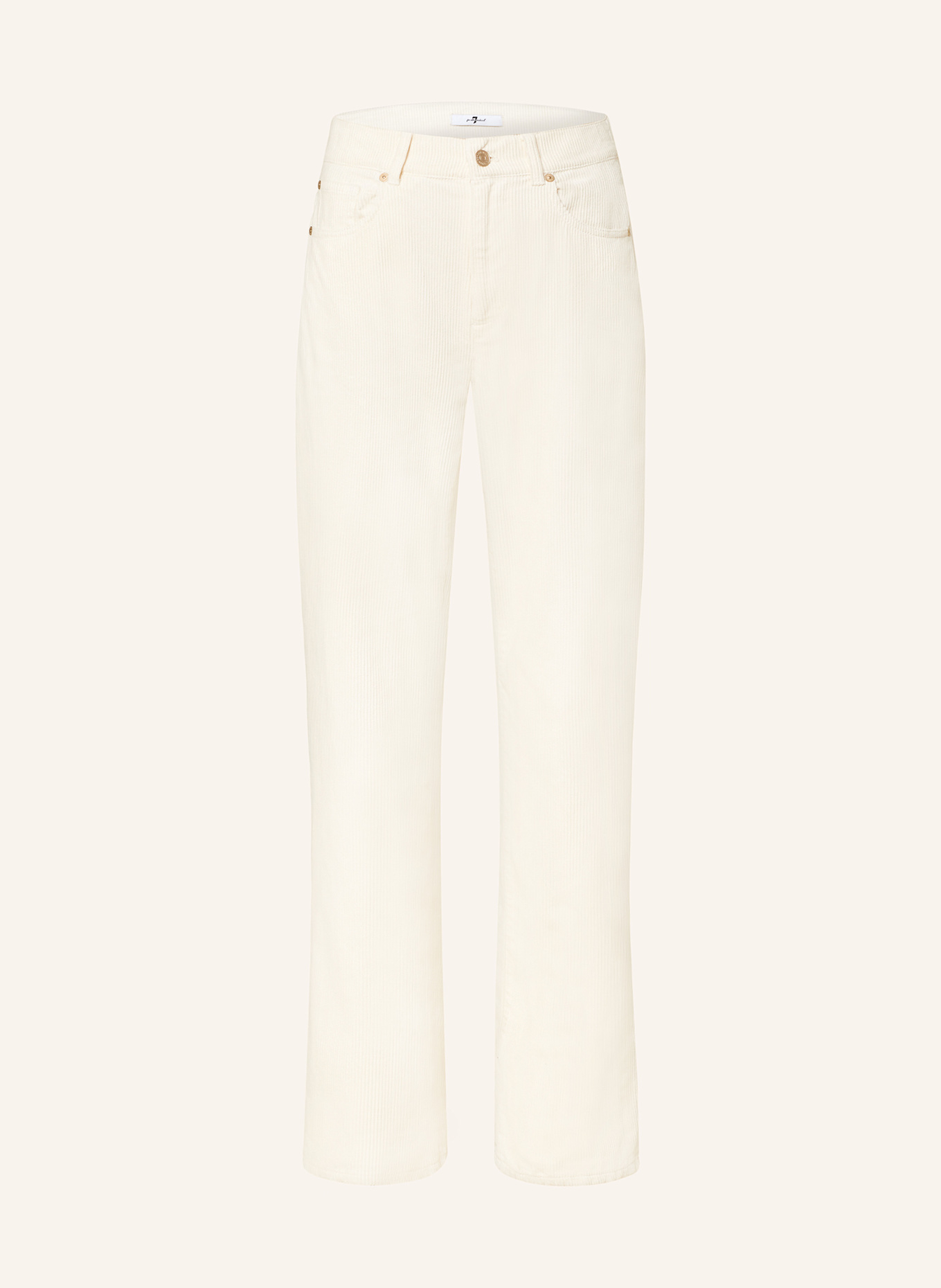 7 for all mankind Cordhose TESS: CREME