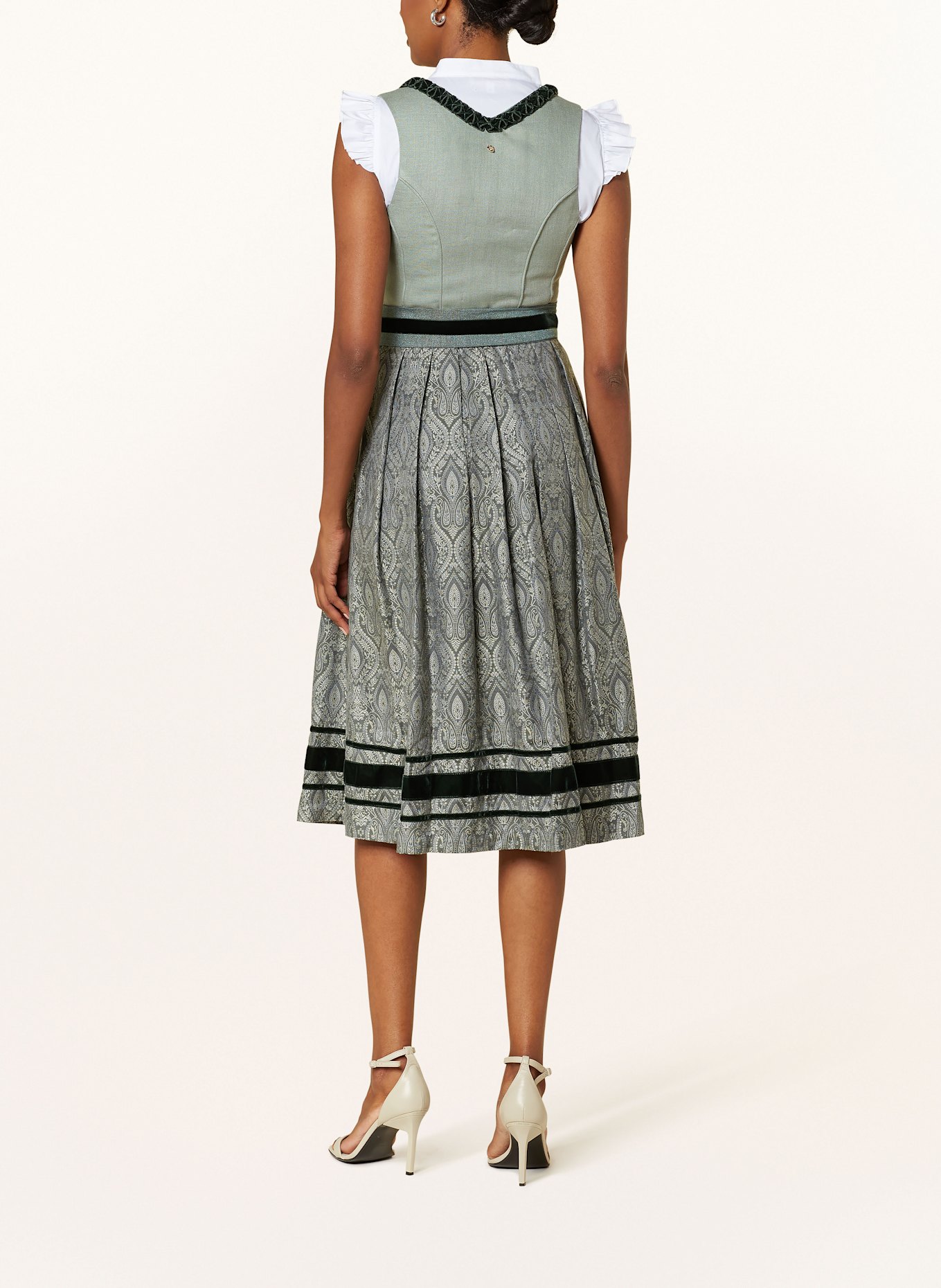 AlpenHERZ Dirndl KATALINA, Color: LIGHT GREEN/ DARK GREEN (Image 3)