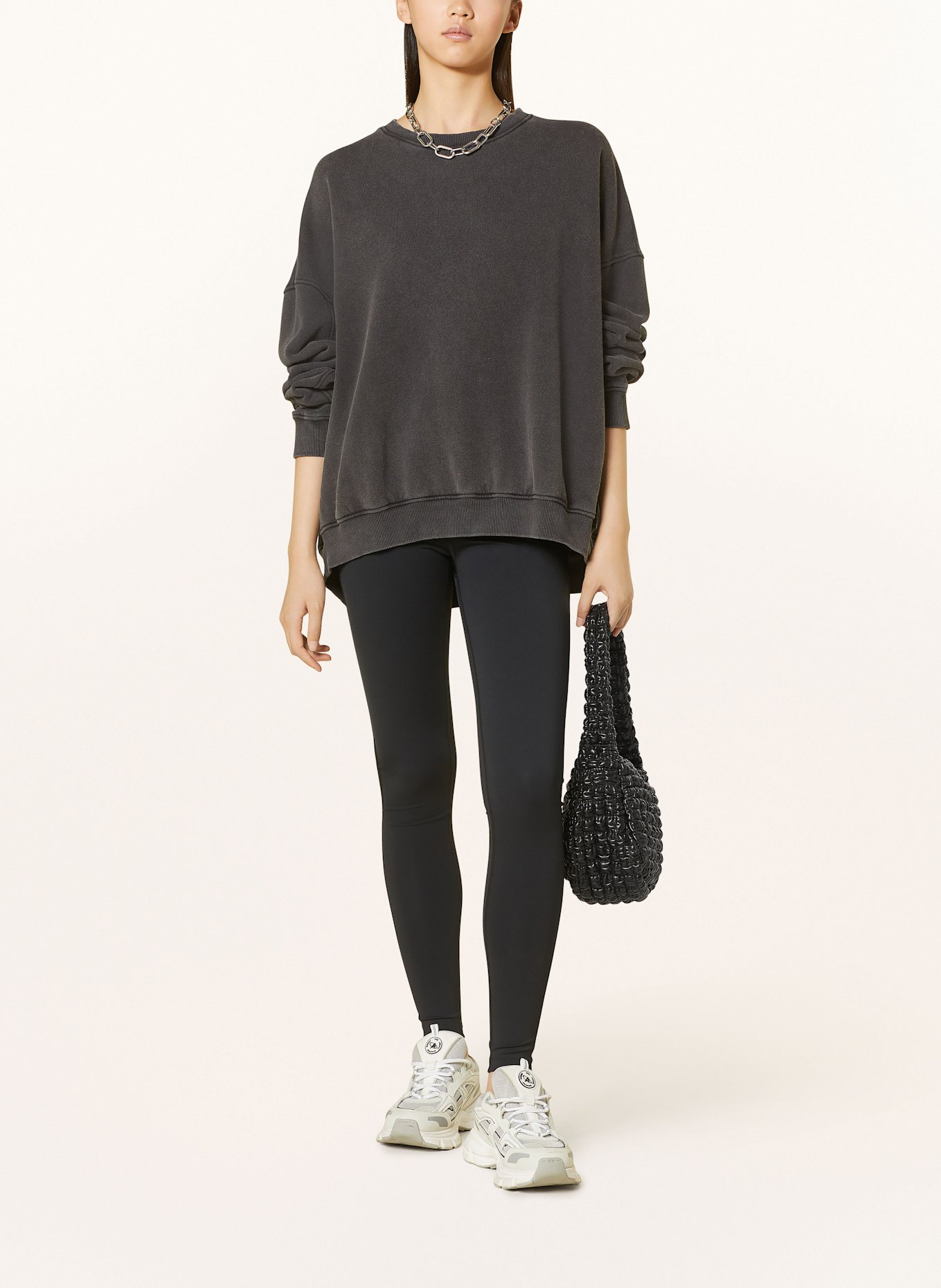 black palms Leggings: SCHWARZ