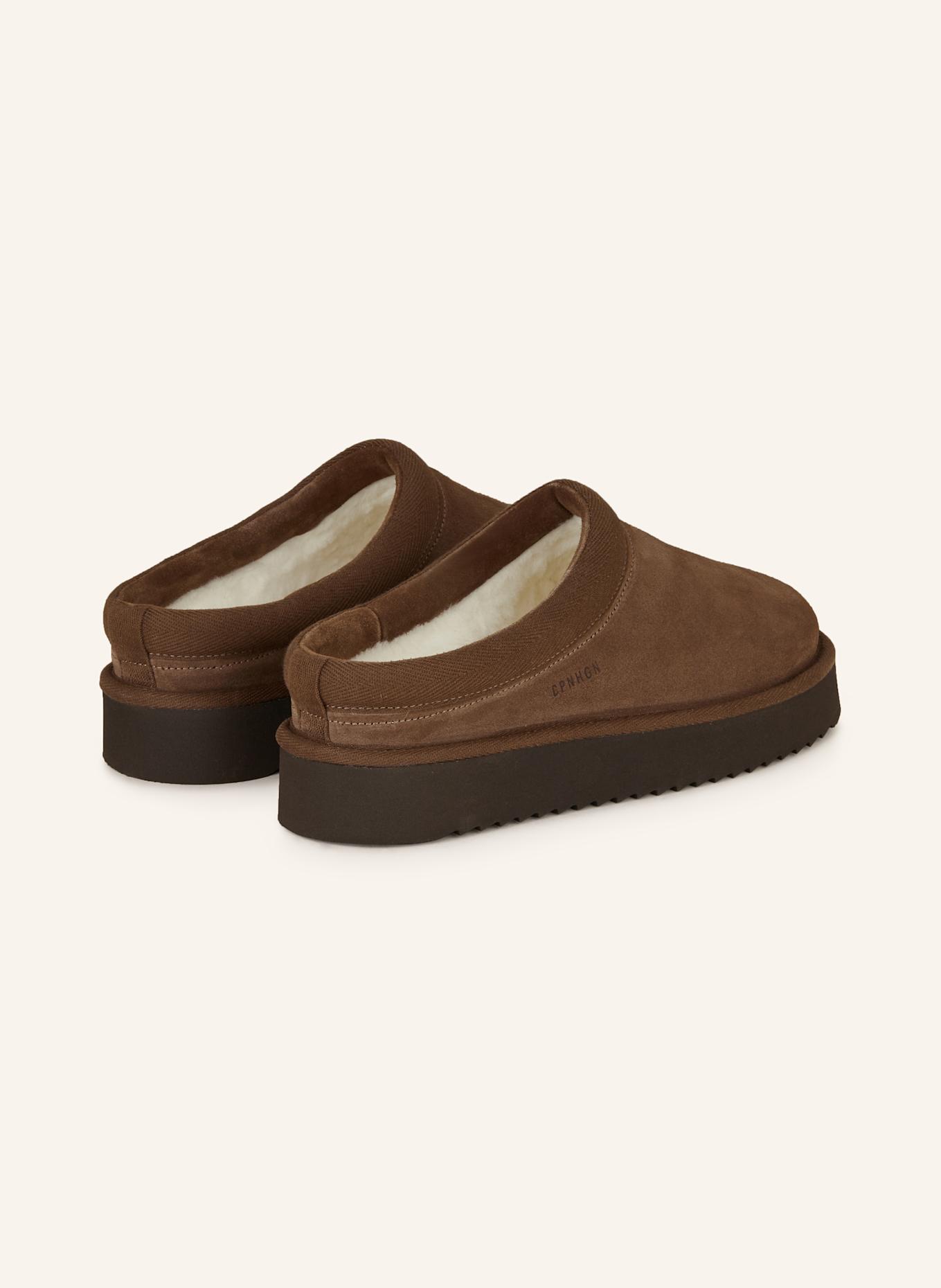 COPENHAGEN STUDIOS Mules CPH249: BROWN