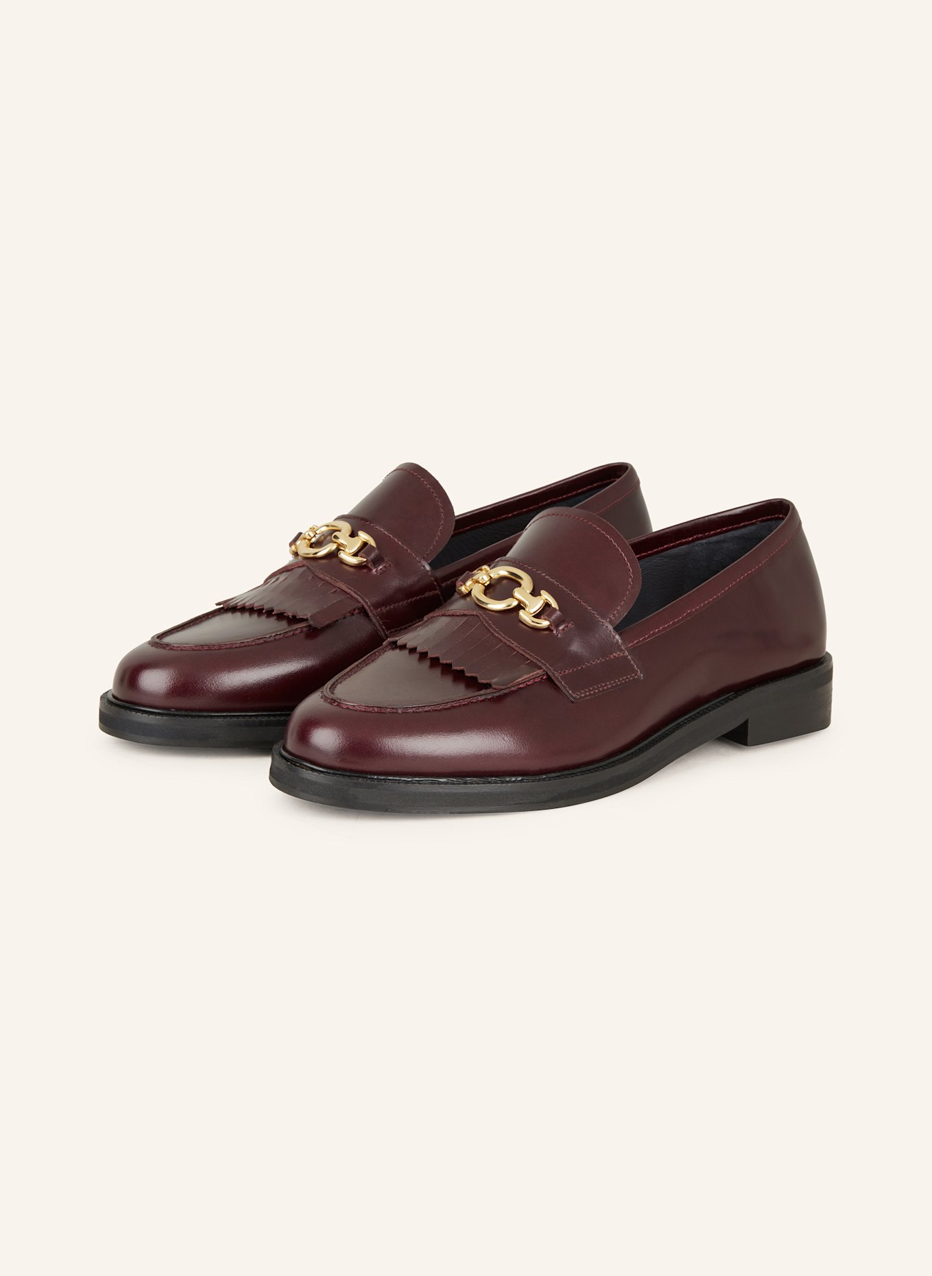 JONAK Penny loafers DELPHES, Kolor: CIEMNOCZERWONY (Obrazek 1)