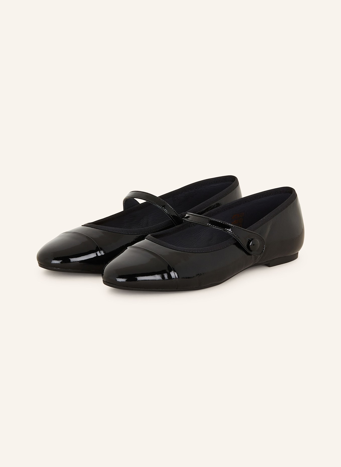 JONAK Mary Jane ballets flats DREUX, Color: BLACK (Image 1)