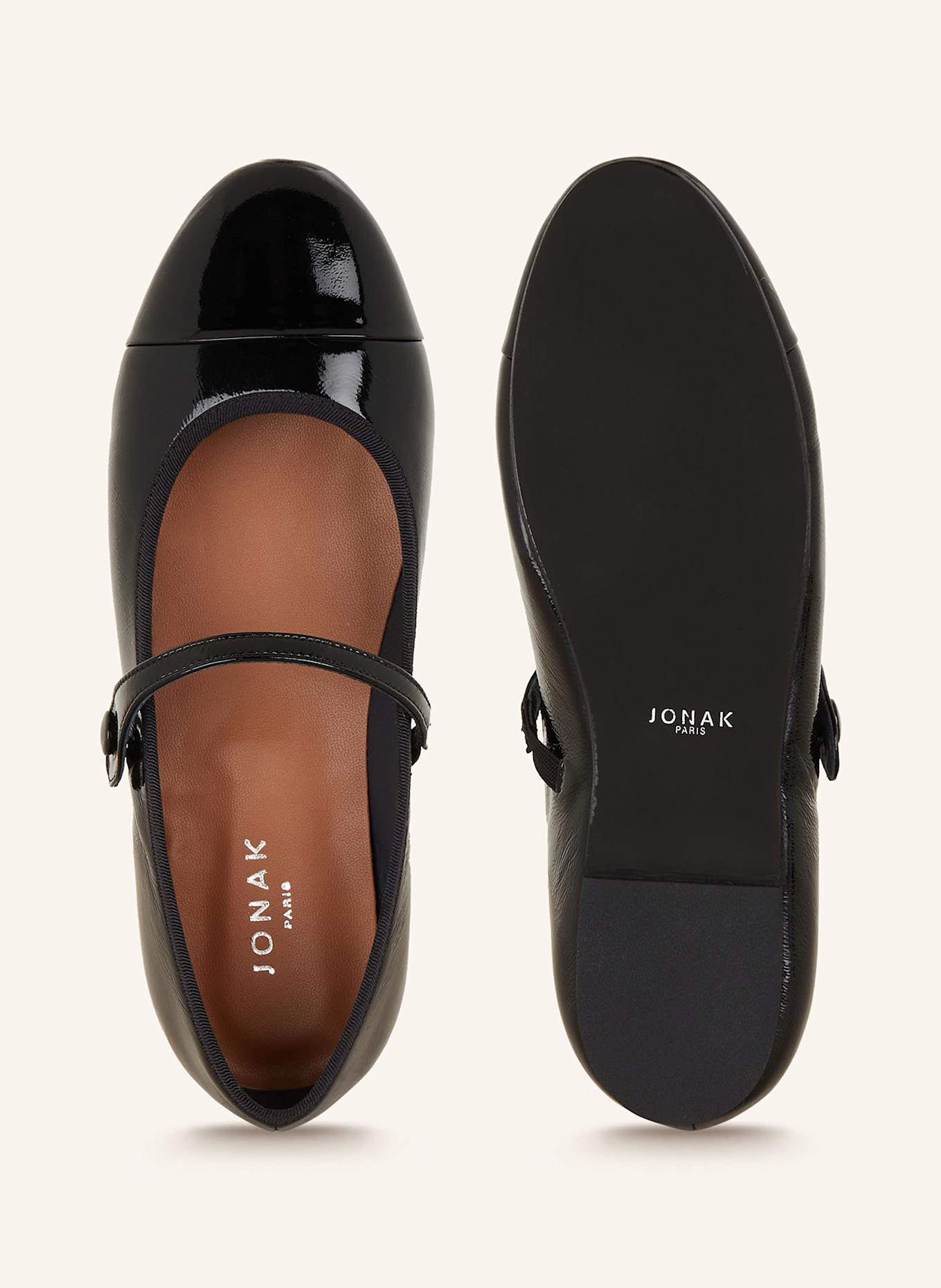 JONAK Mary Jane ballets flats DREUX, Color: BLACK (Image 5)